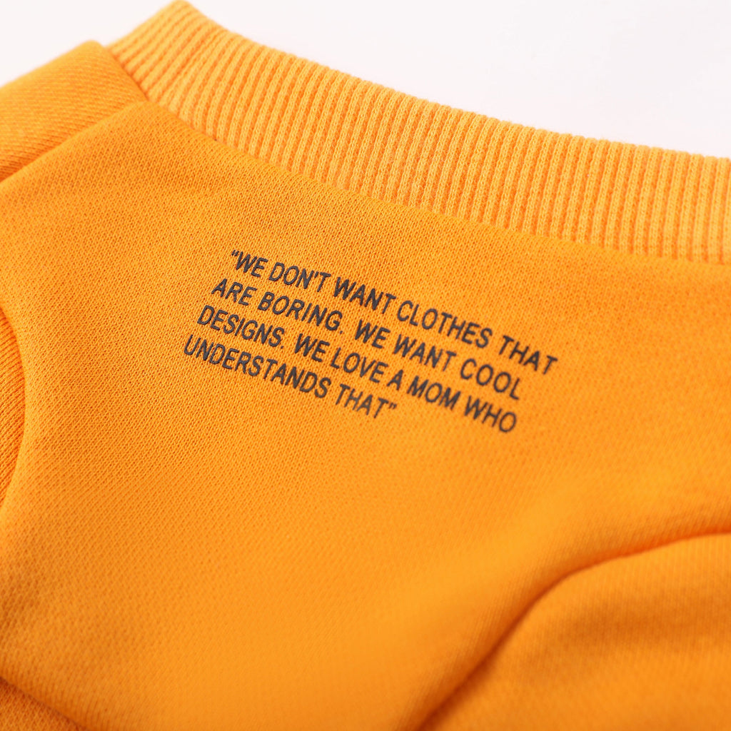 Colourful Wool Blend Sweatshirt with Slogan