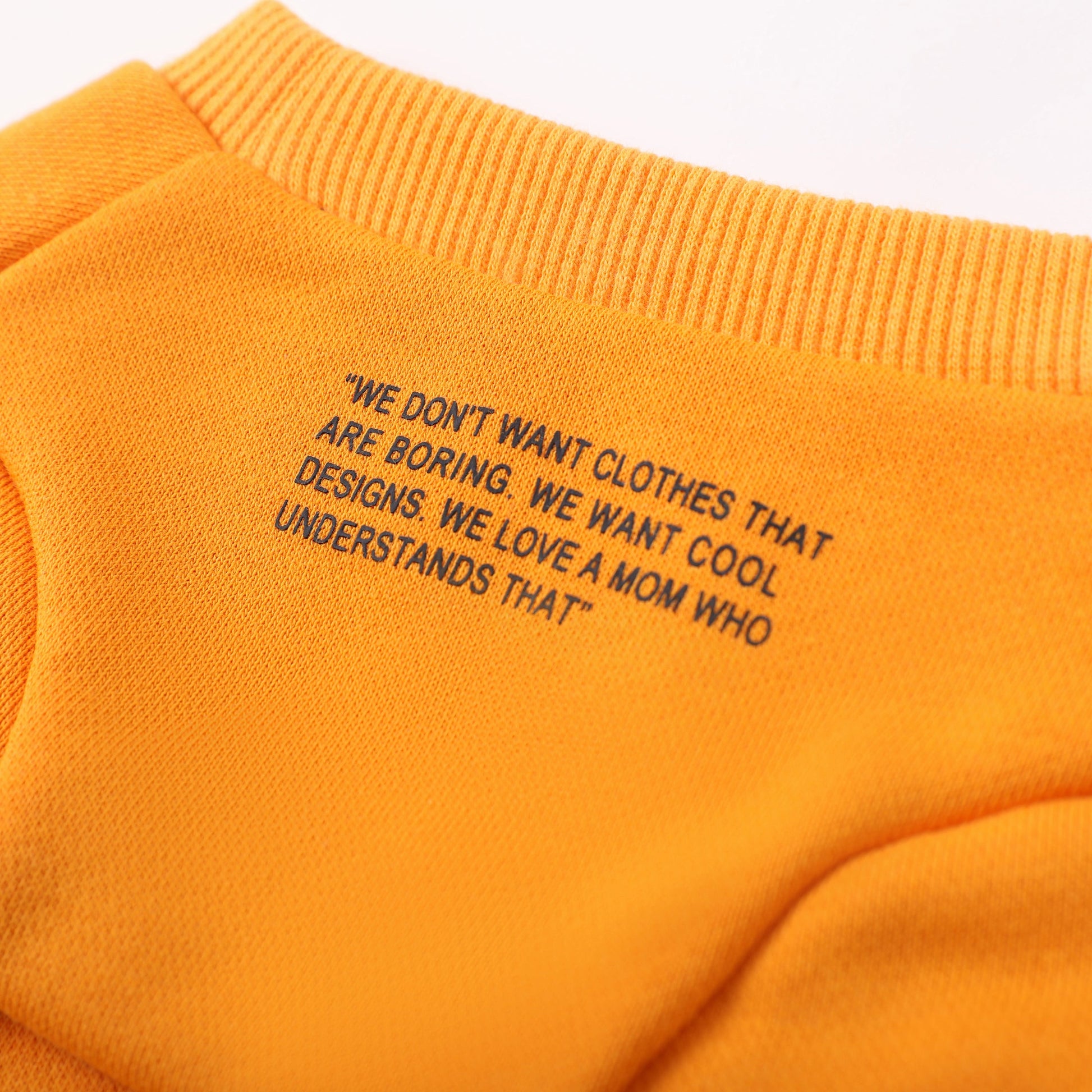 Colourful Wool Blend Sweatshirt with Slogan