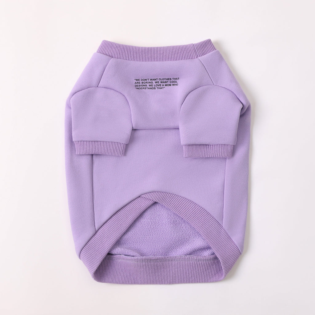 Colourful Wool Blend Sweatshirt with Slogan