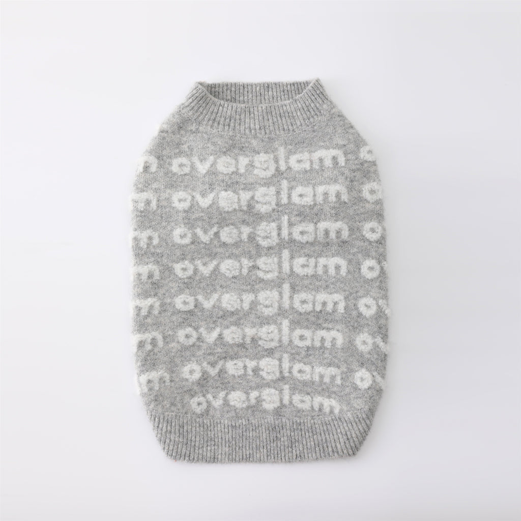 Textured Logo Jumper in Grey