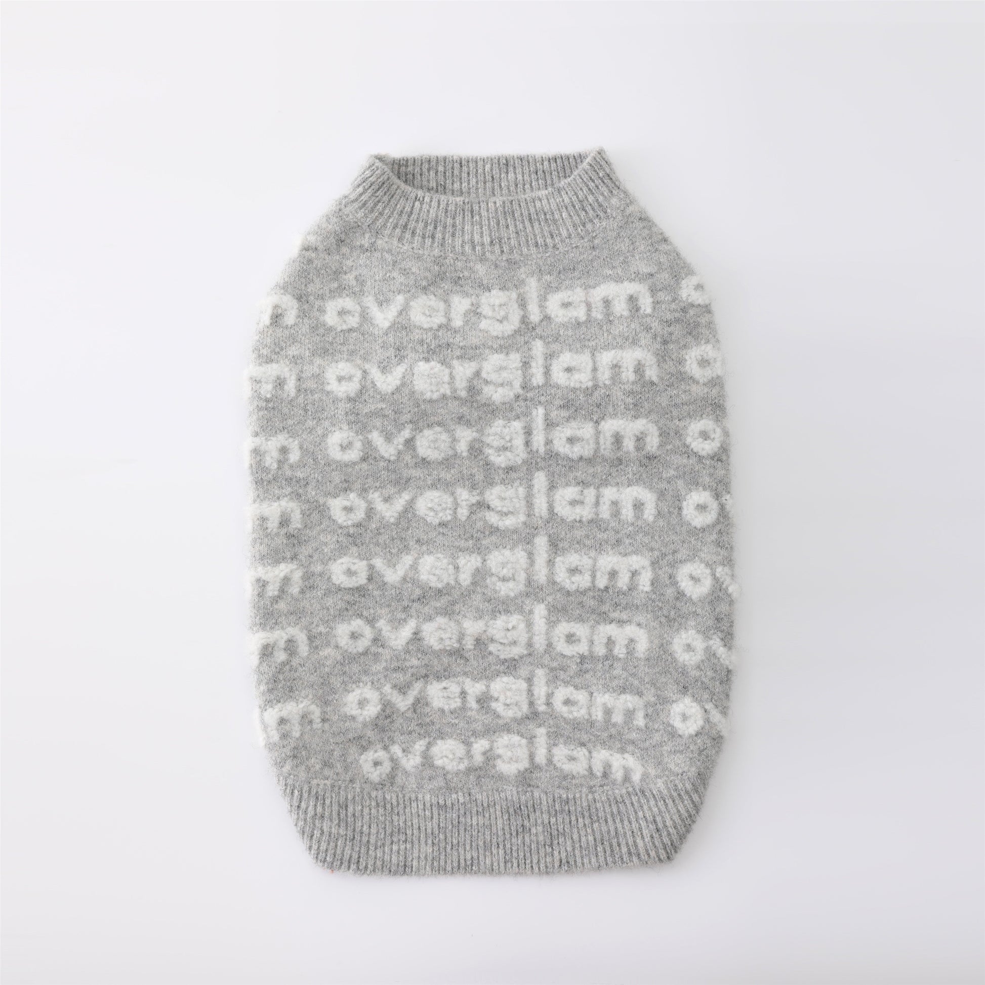 Textured Logo Jumper in Grey