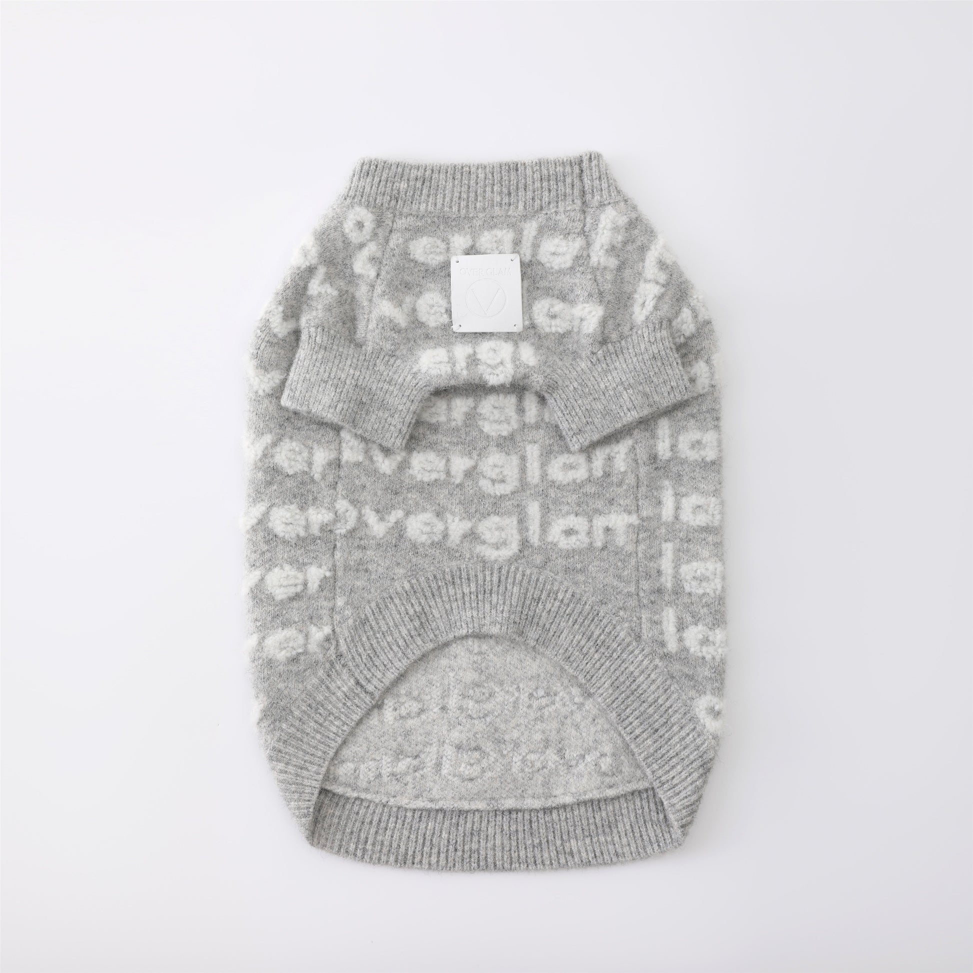 Textured Logo Jumper in Grey