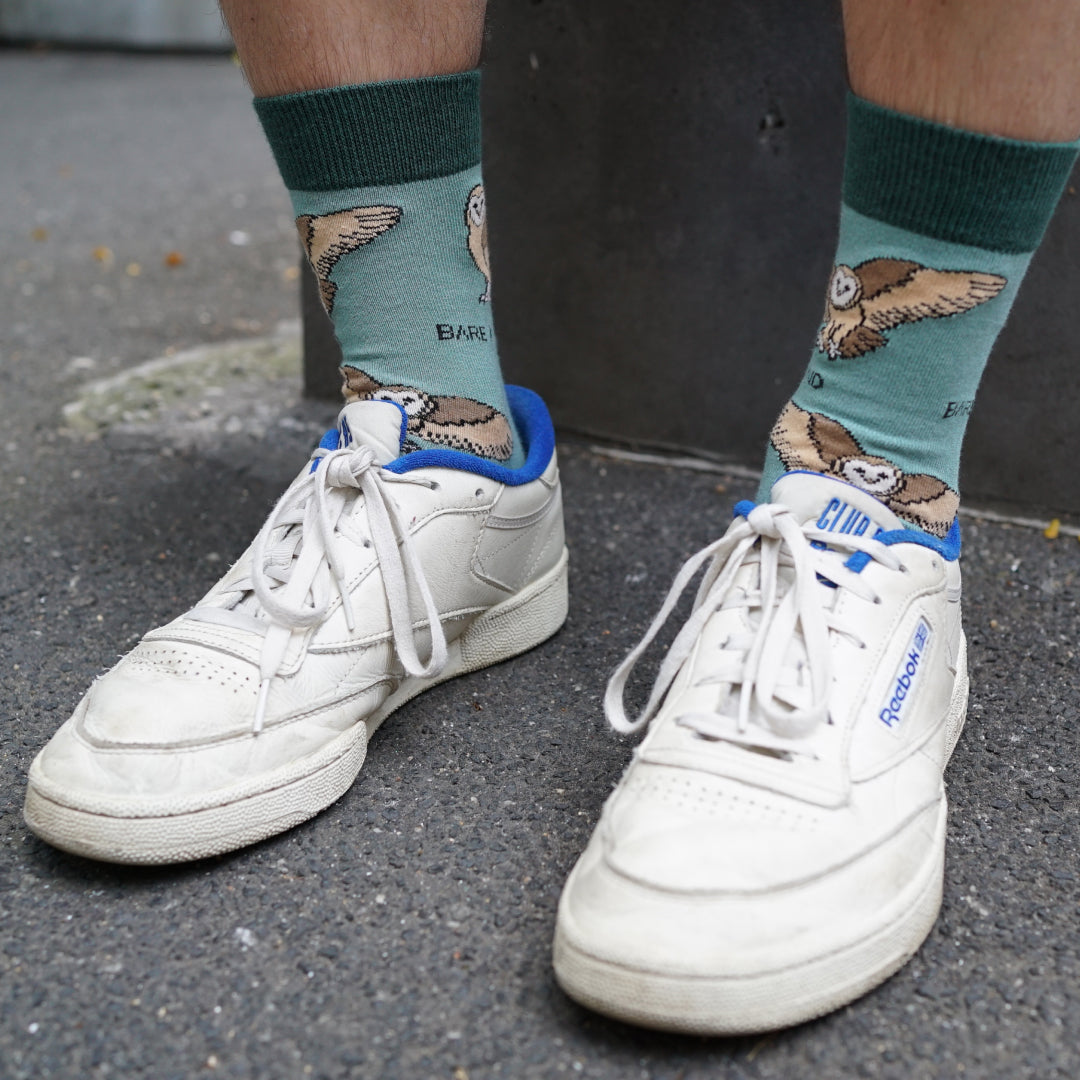 Green Farm Animals Bamboo Sock Bundle of 4 Pairs