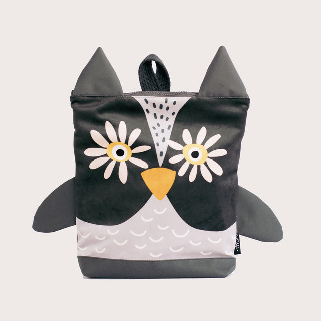 Owl Toddler Backpack – Fun & Adjustable for Kids by Muni at www.brixbailey.com