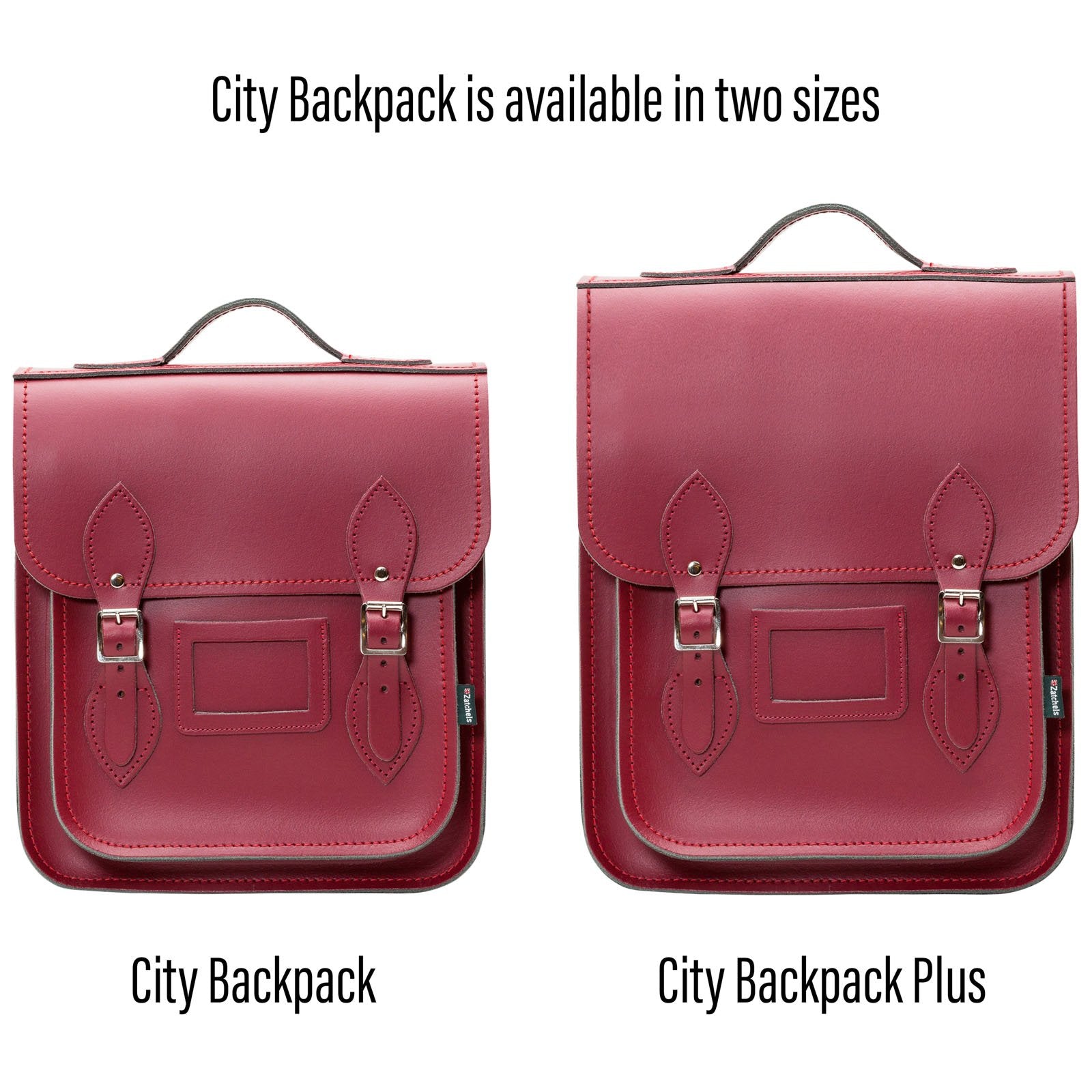 Handmade Leather City Backpack in Oxblood