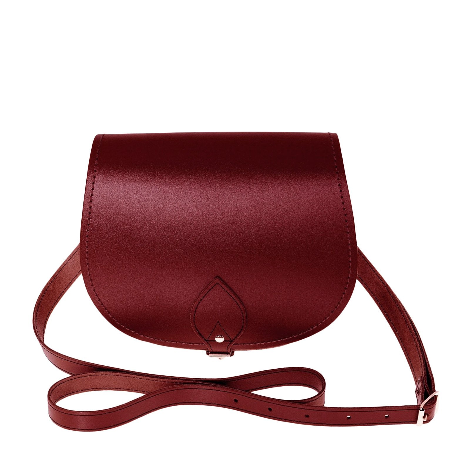 Handmade Leather Saddle Bag in Oxblood