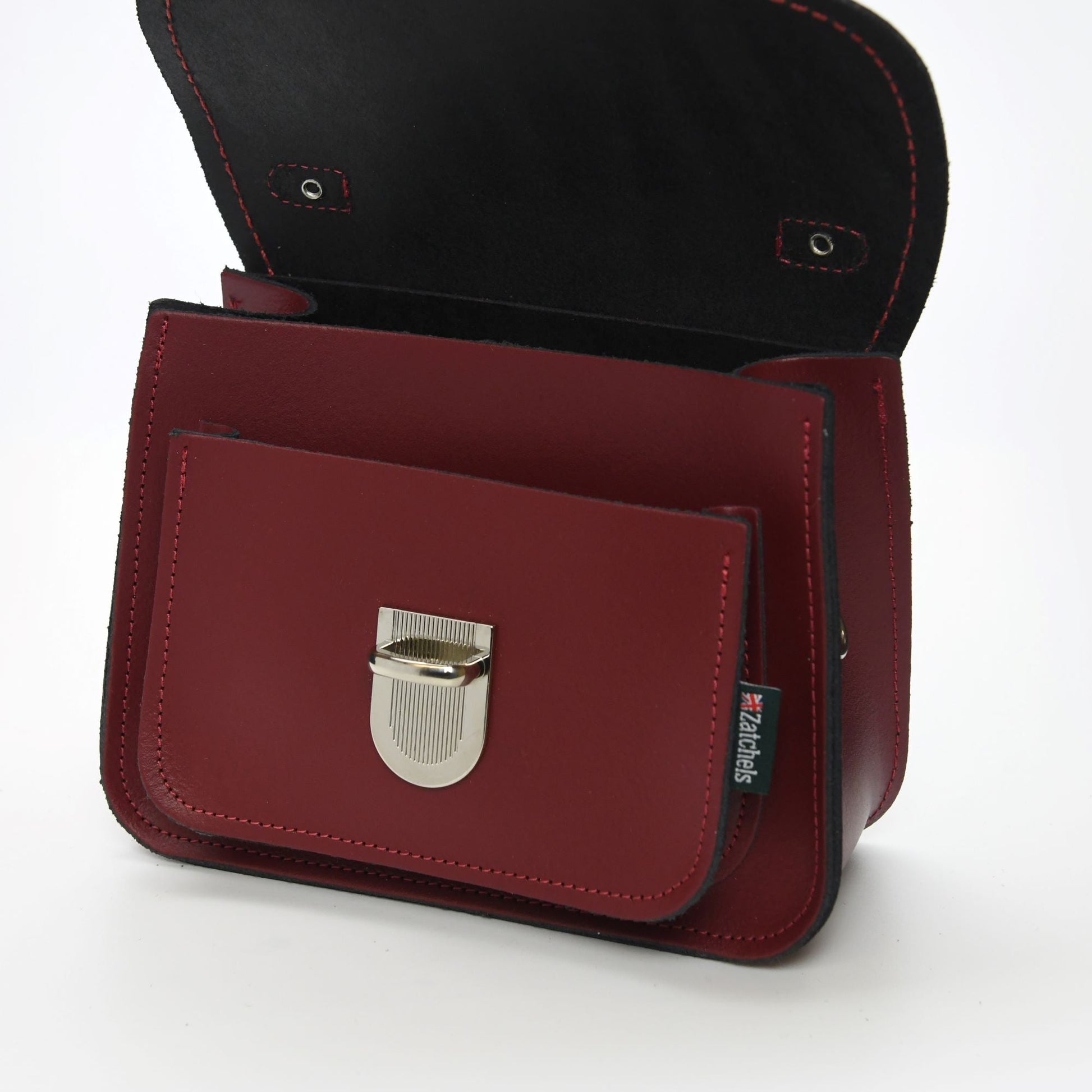 Luna Handmade Leather Bag in Oxblood Red