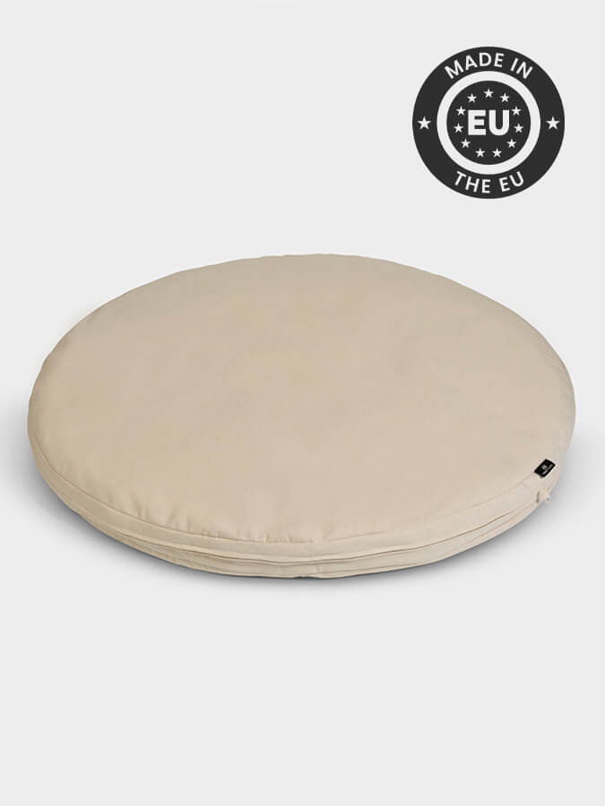 Round Organic Zabuton Meditation Cushion