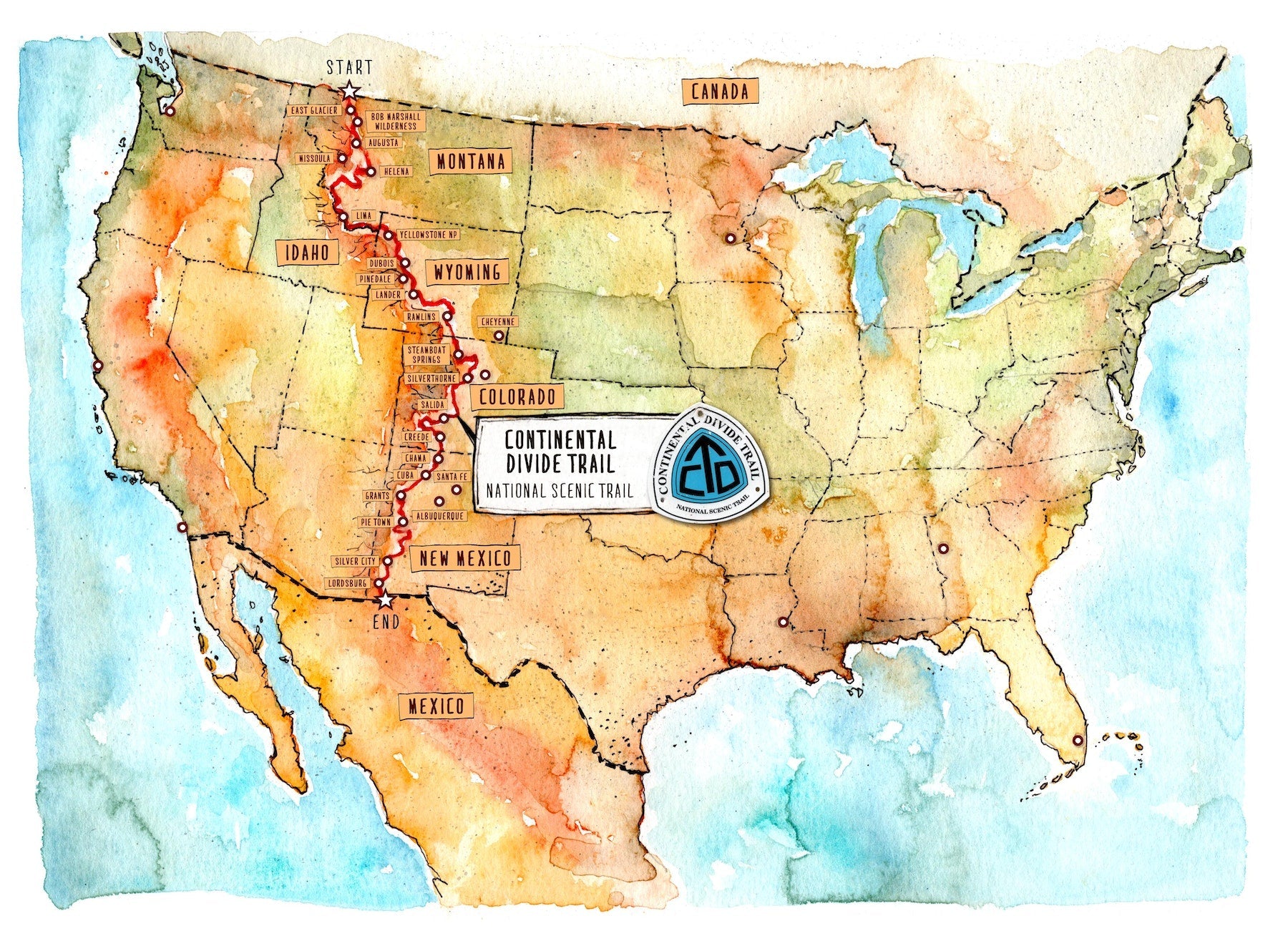 Walking the Continental Divide Trail Guide