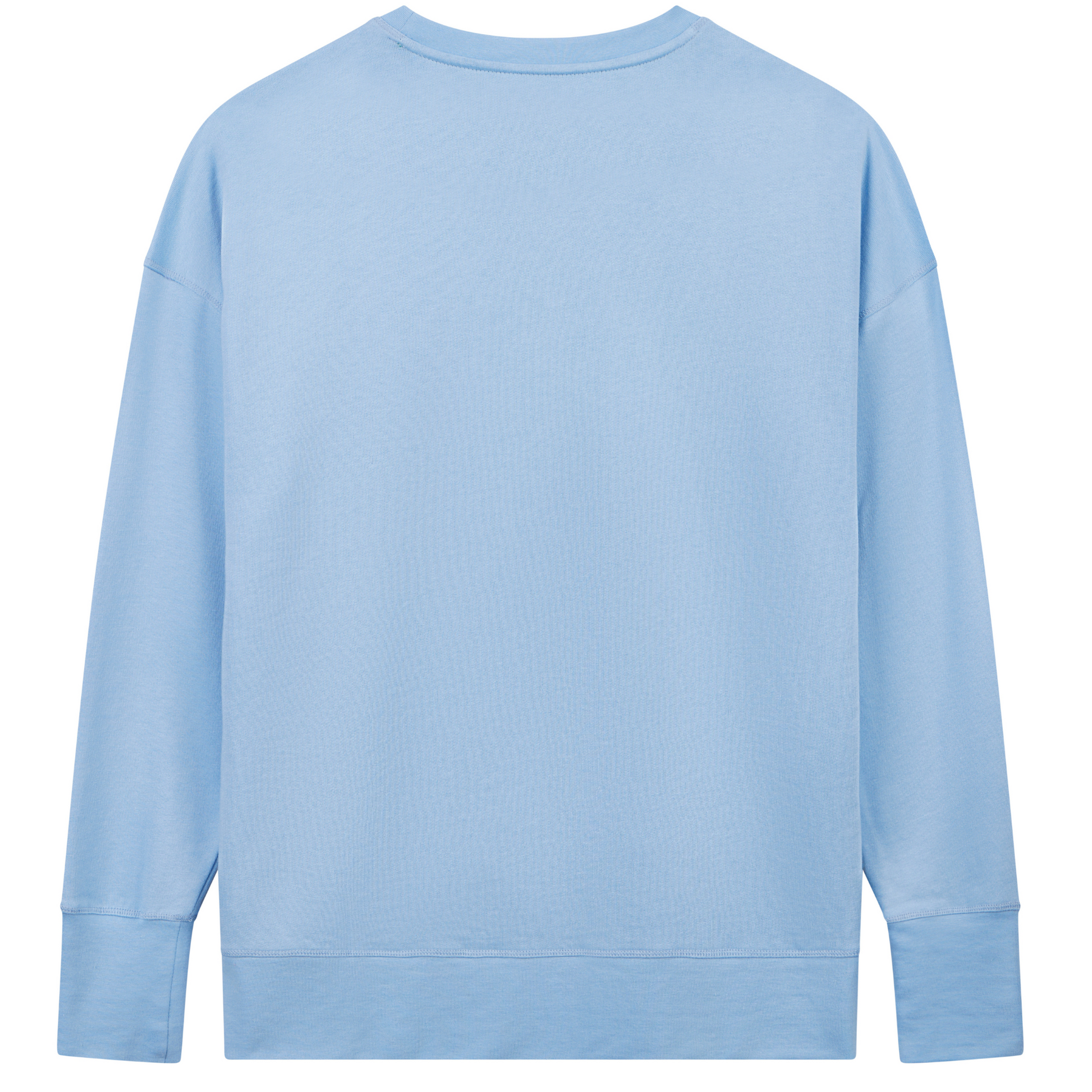 Longline Sweatshirt in Organic Cotton and Modal