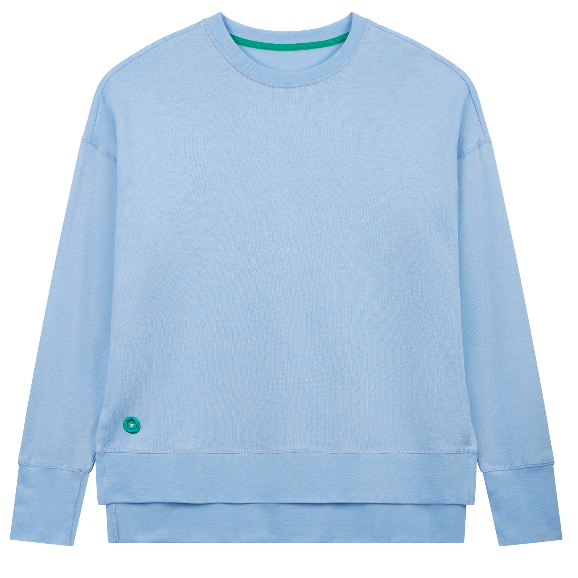Longline Unisex Sweatshirt in Organic Cotton and Modal