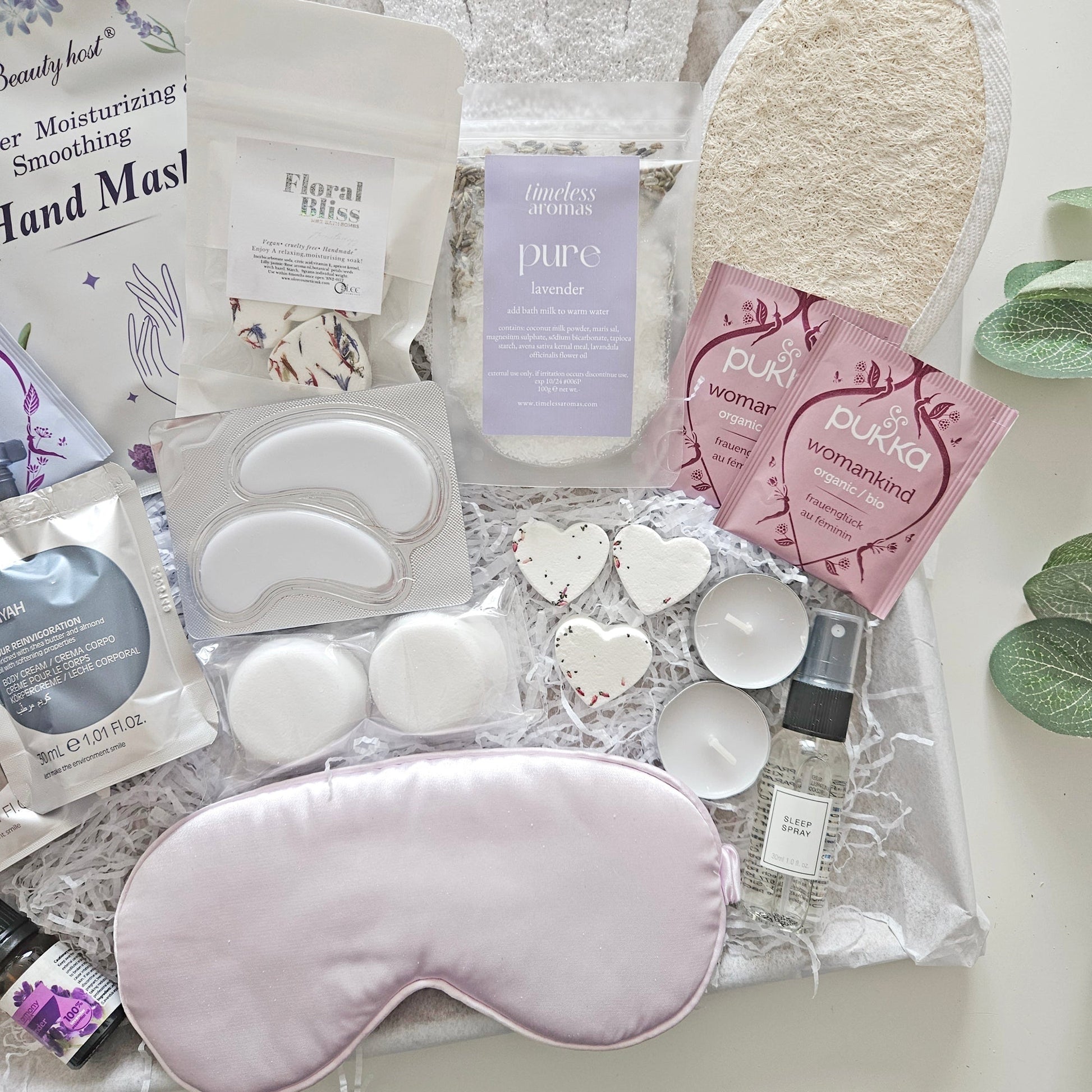 Luxury Relaxation Pamper Box with Natural Skincare and Wellness Essentials