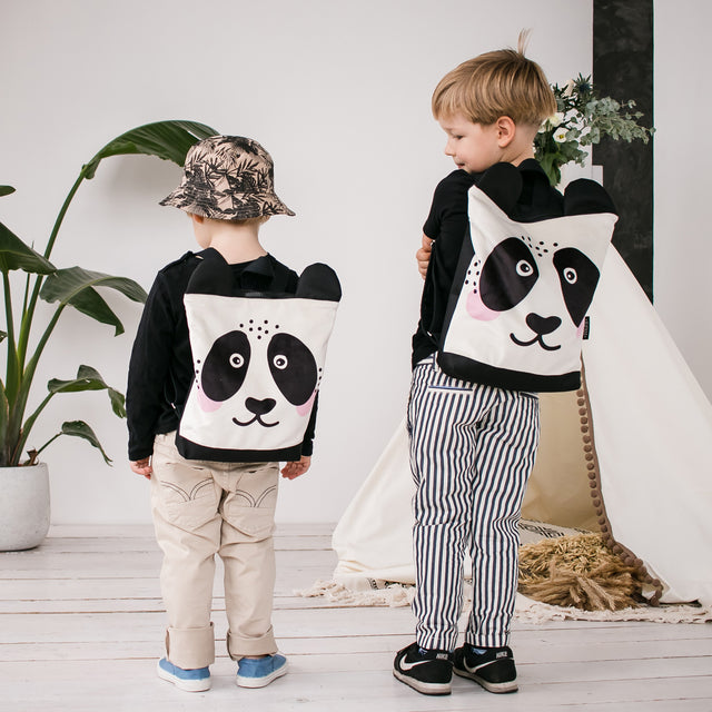 Kids' Panda Backpack – Fun & Durable for Outdoor Adventures by Muni at www.brixbailey.com