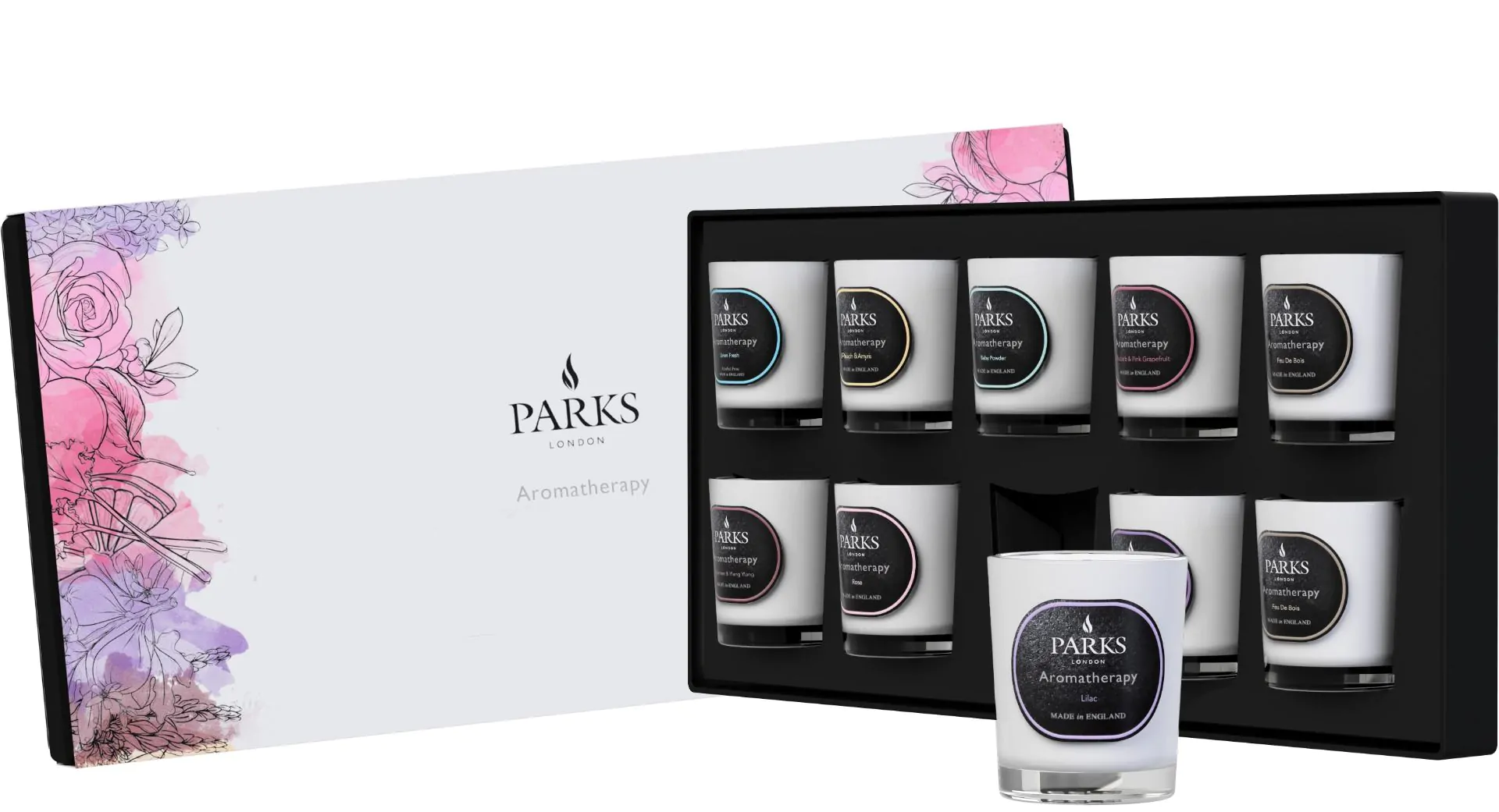 Aromatherapy Collection Discovery Set 2 Ten Travel Candles 40g Each