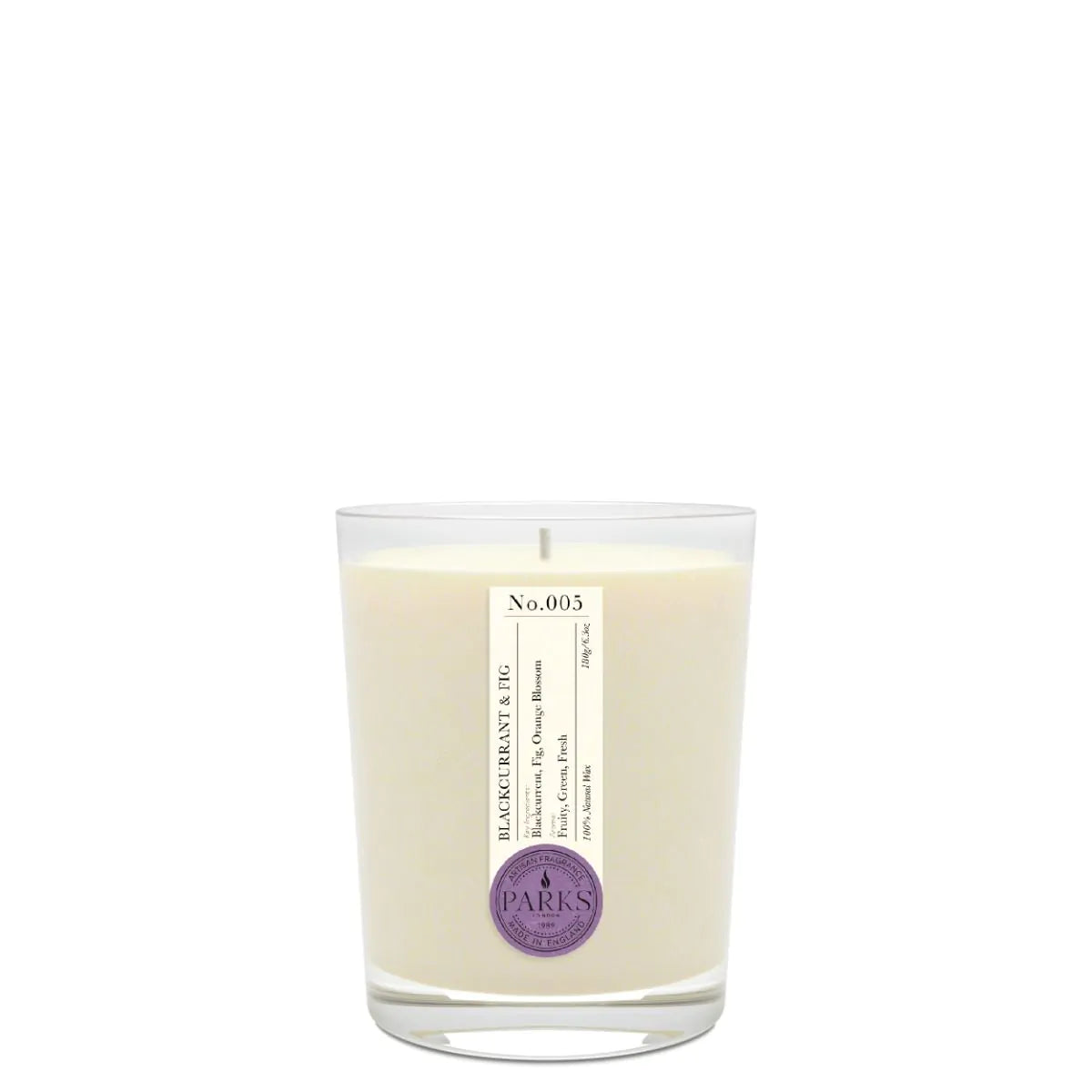 Blackcurrant and Fig 1 Wick Scented Candle 180g