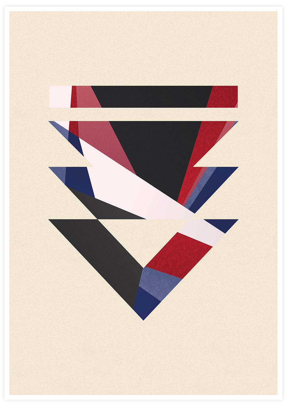 Paris Has Fallen Minimal Geometric Print