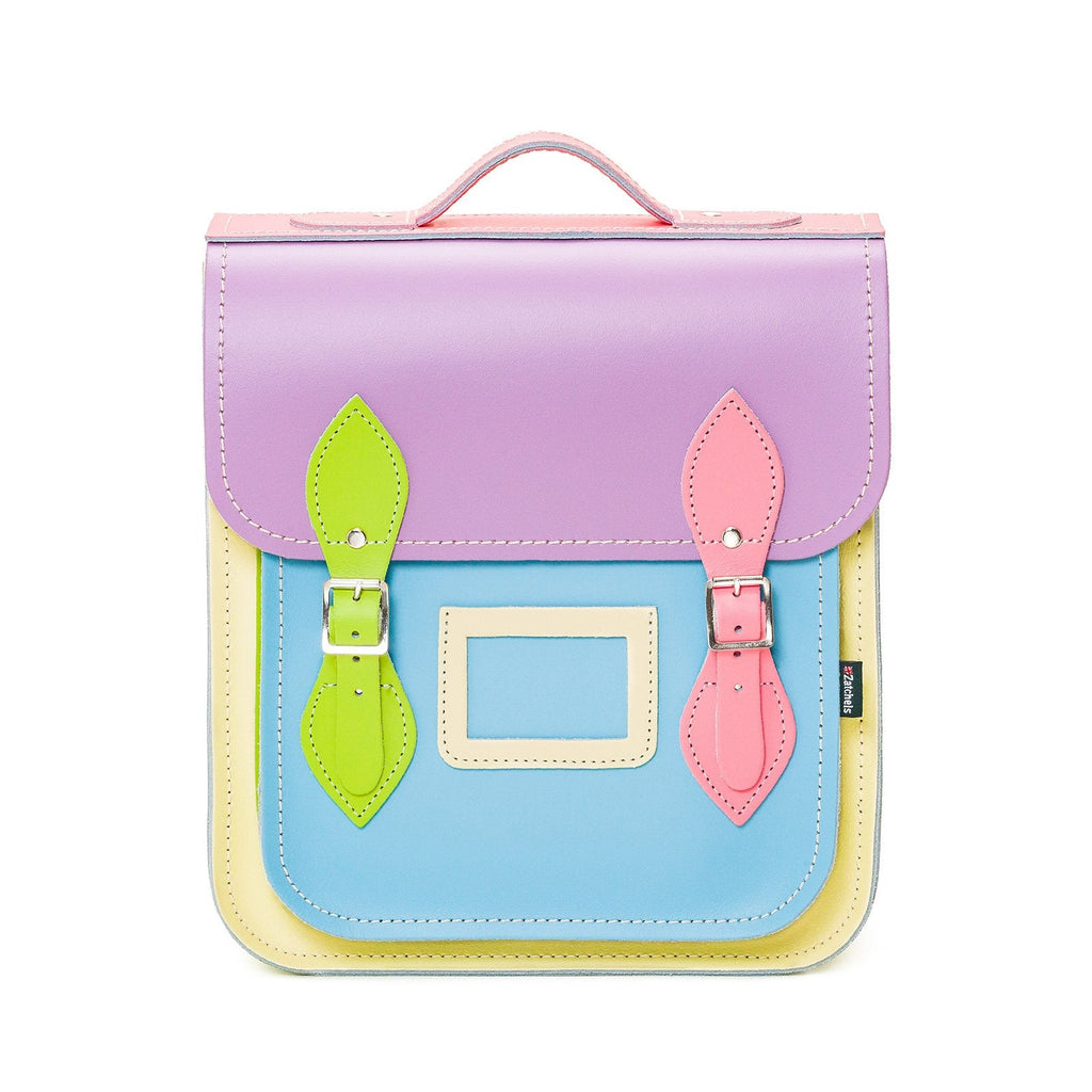 Pastel Kaleidoscope Leather City Backpack