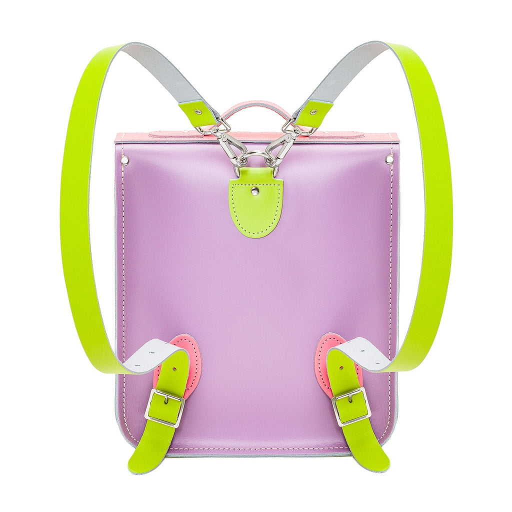 Pastel Kaleidoscope Leather City Backpack
