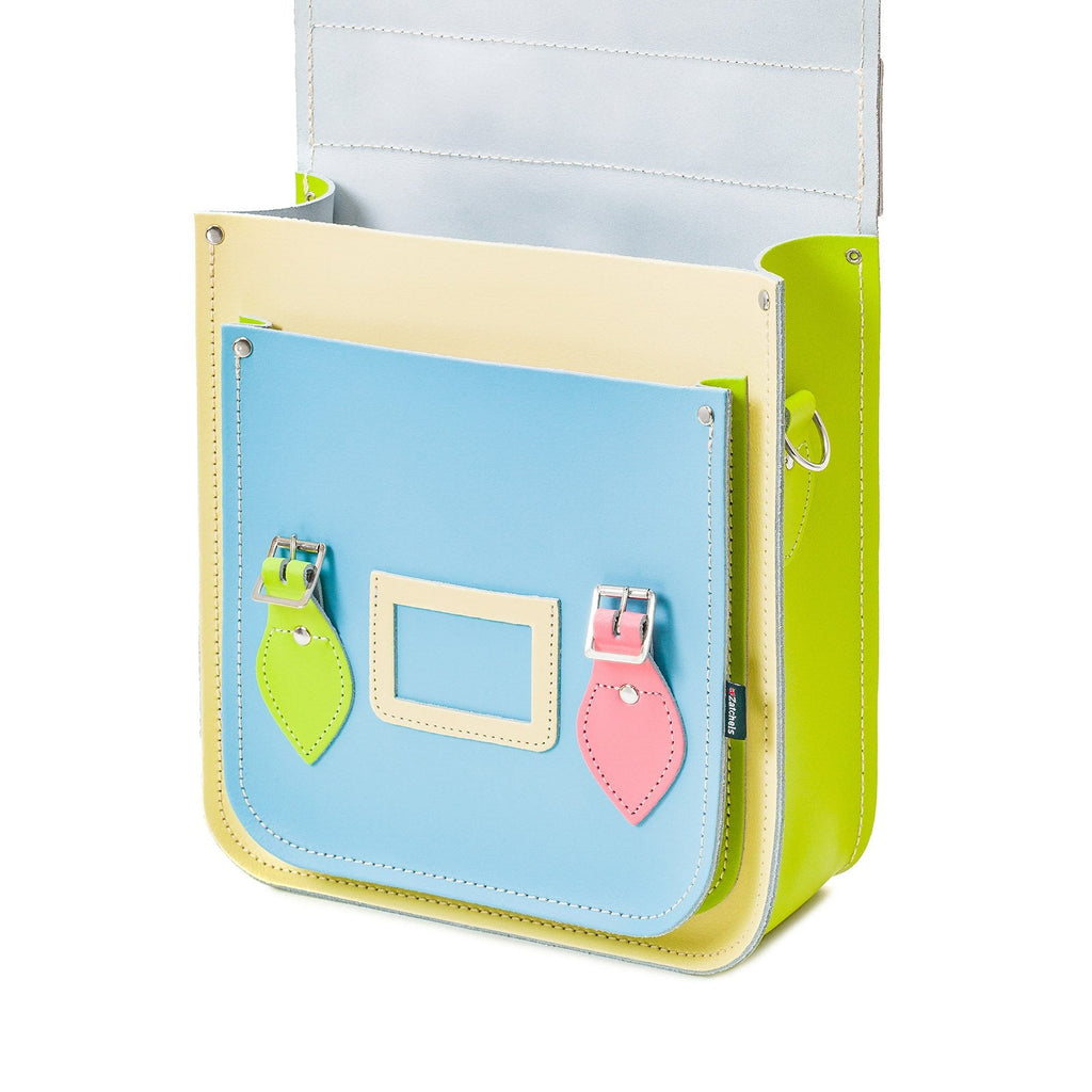 Pastel Kaleidoscope Leather City Backpack