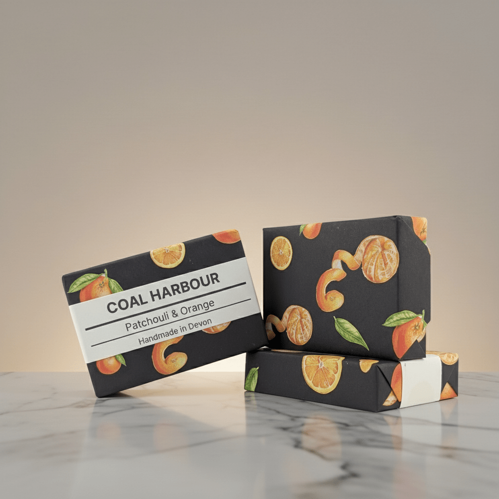 Patchouli and Orange Charcoal Soap Bar 100g