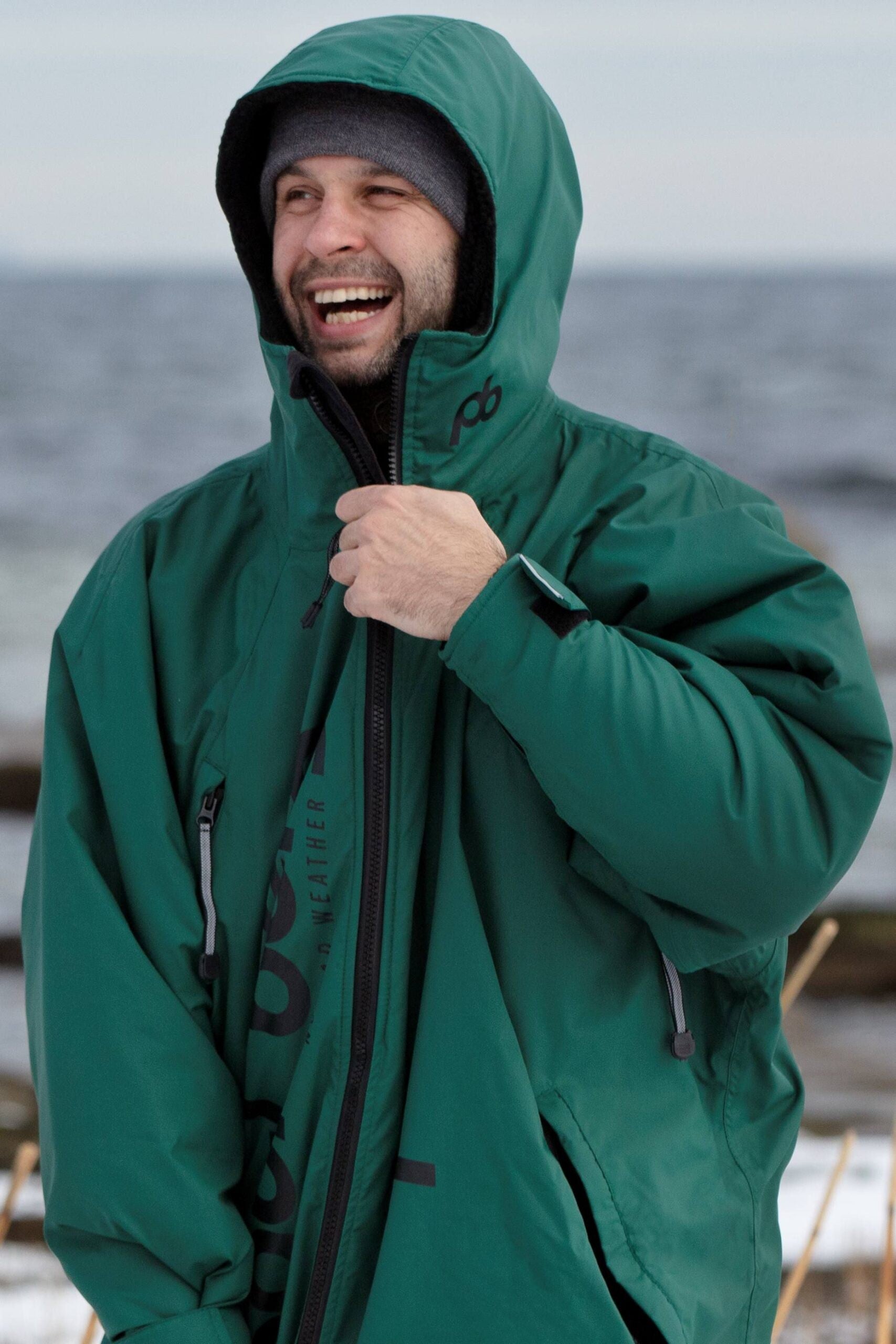 Paul Nordic Changing Robe - Dark Green