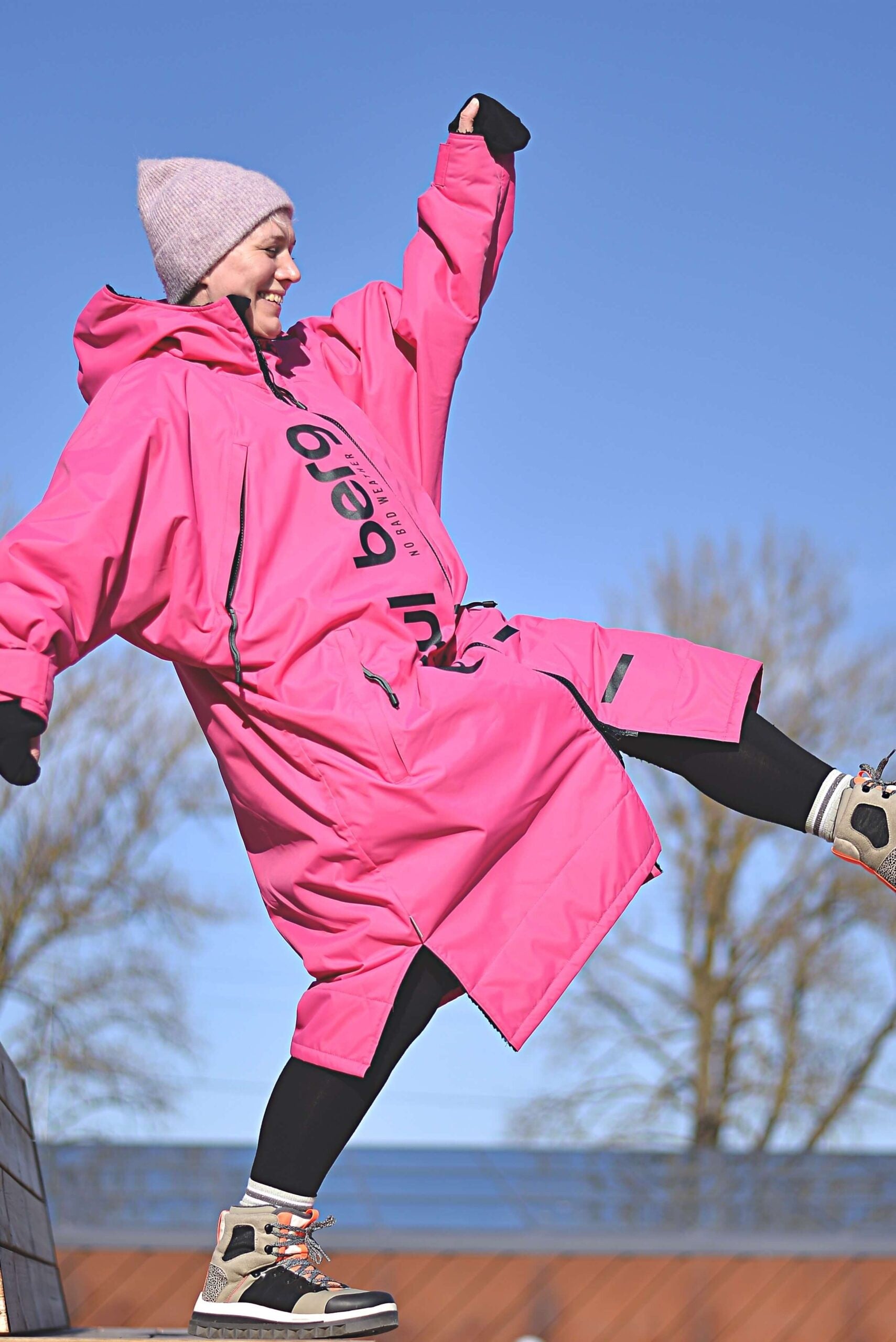 Paul Nordic Changing Robe - Fuchsia