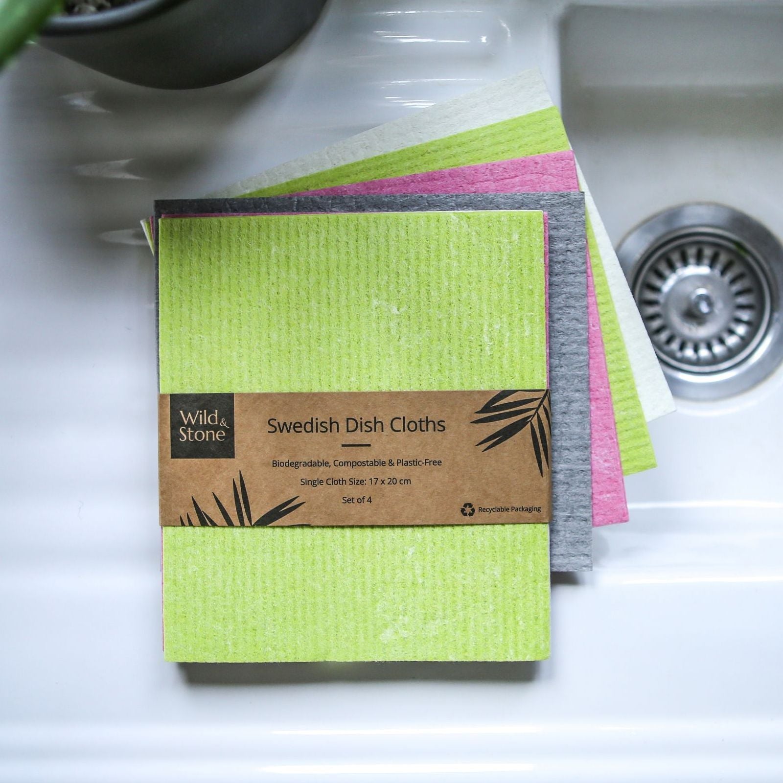 Compostable Dish Cloths Set of 4