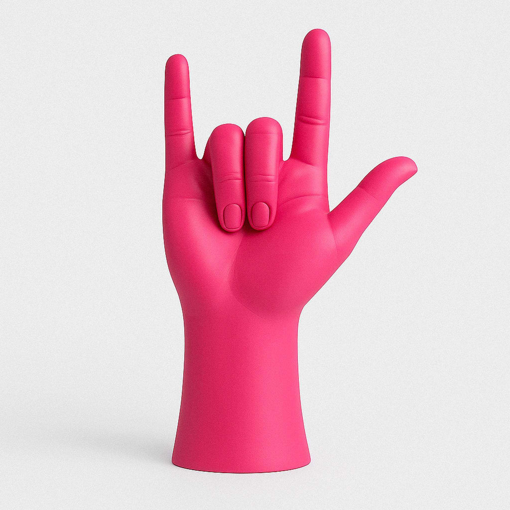 Peace and Love Hand Gesture Sculpture