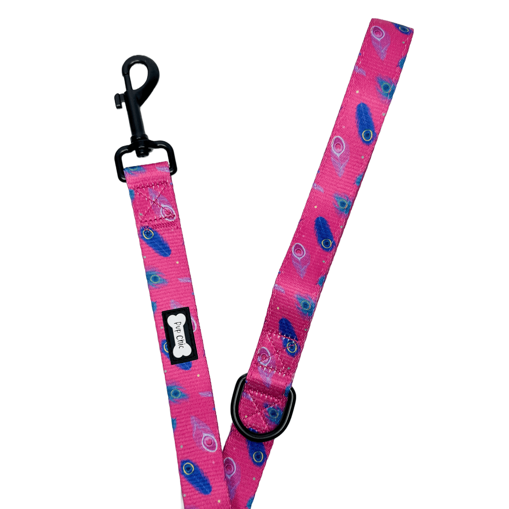 Pink Peacock Power 5ft Dog Lead