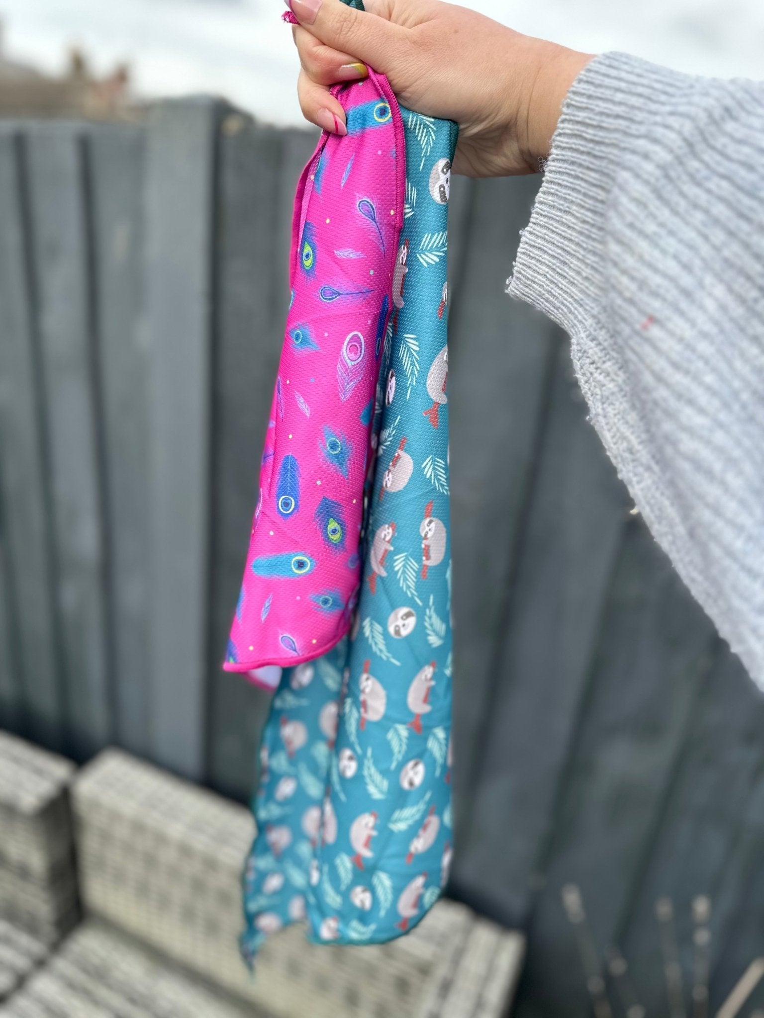 Peacock Power Cooling Bandana for Dogs