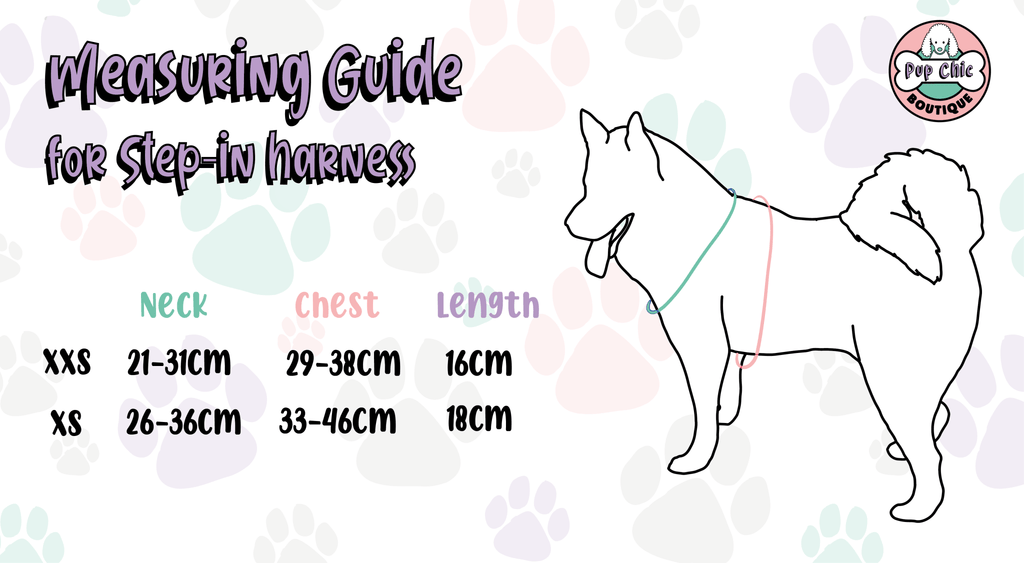 Peacock Power Step In Adjustable Harness for Small Dogs and Puppies