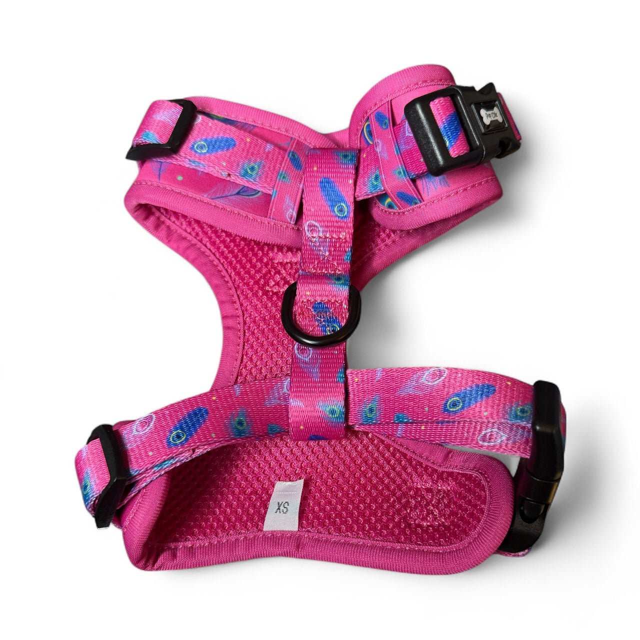 Peacock Power Step In Adjustable Harness for Small Dogs and Puppies