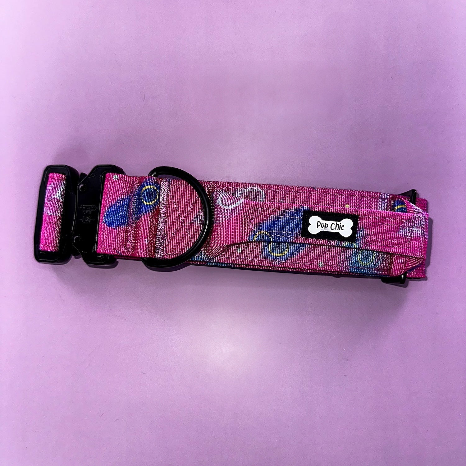 Peacock Power Tactical Dog Collar with Handle