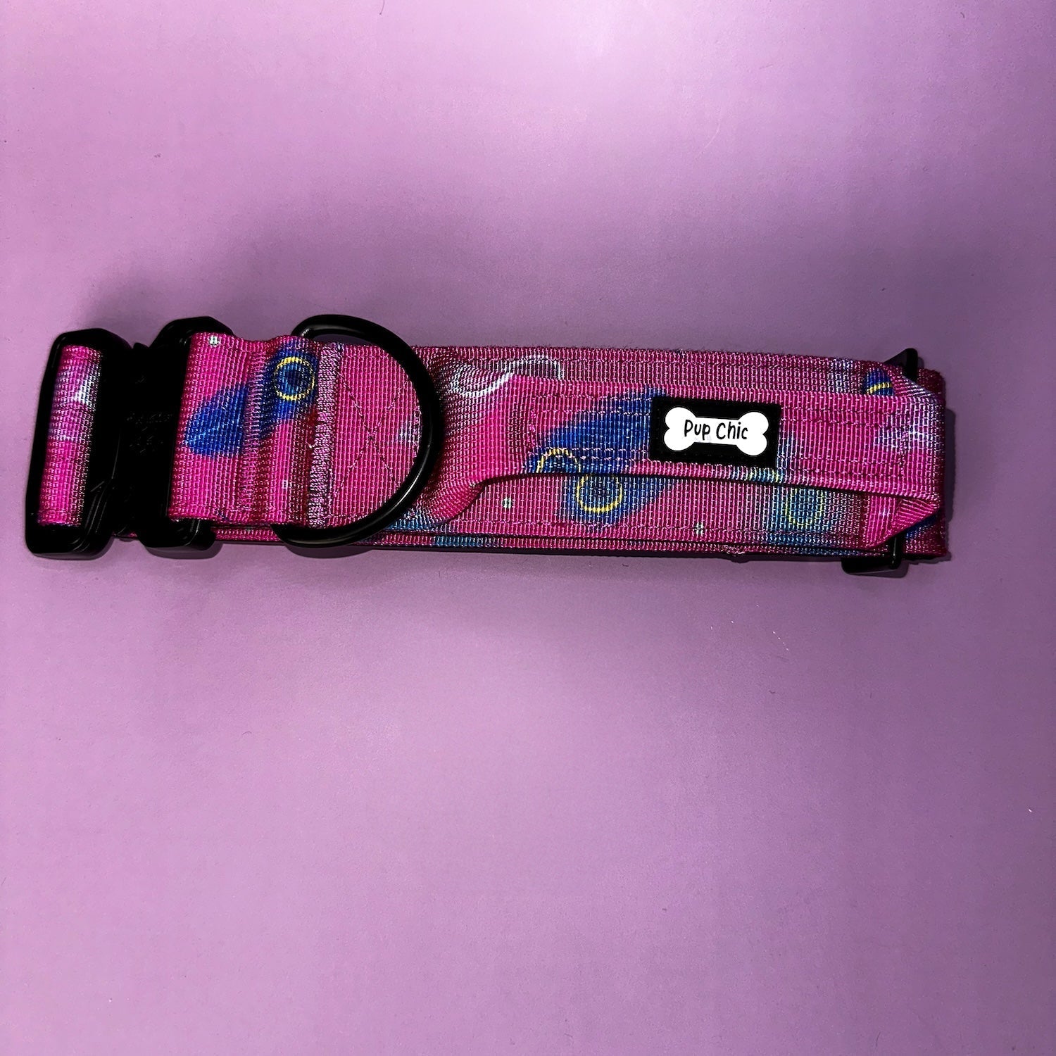 Peacock Power Tactical Dog Collar with Handle