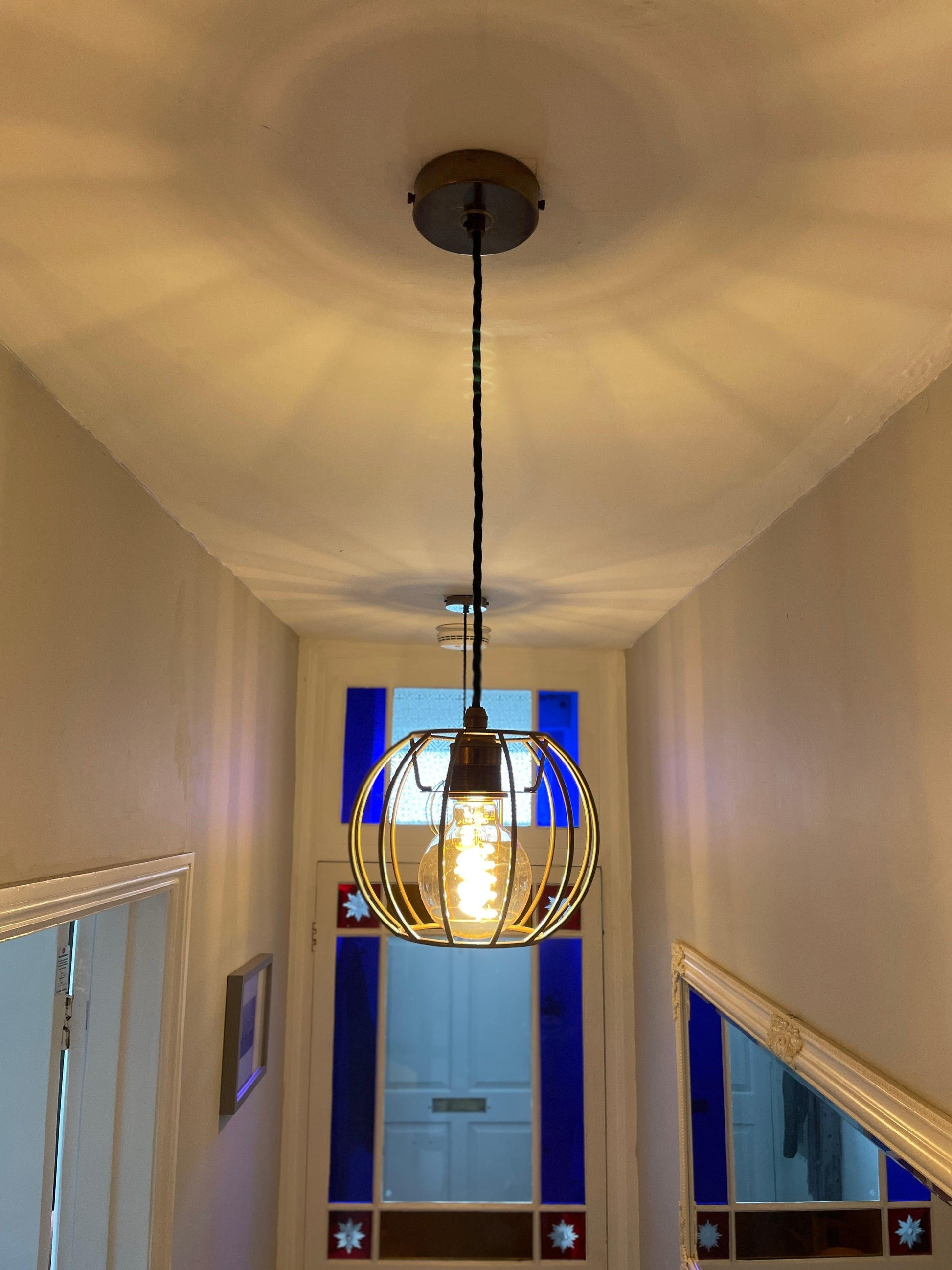 Handmade Pumpkin Cage Pendant Light