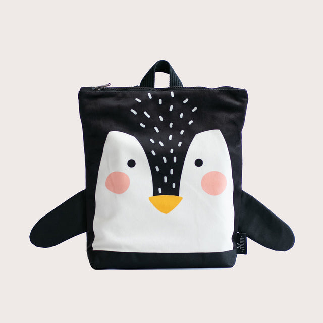 Charming Penguin Kids' Backpack – Stylish & Practical by Muni at www.brixbailey.com