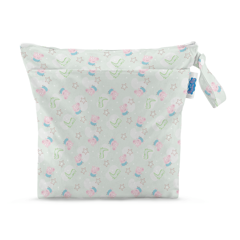 Peppa Pig Grab and Go Nappy Wet Bag in Sage Green