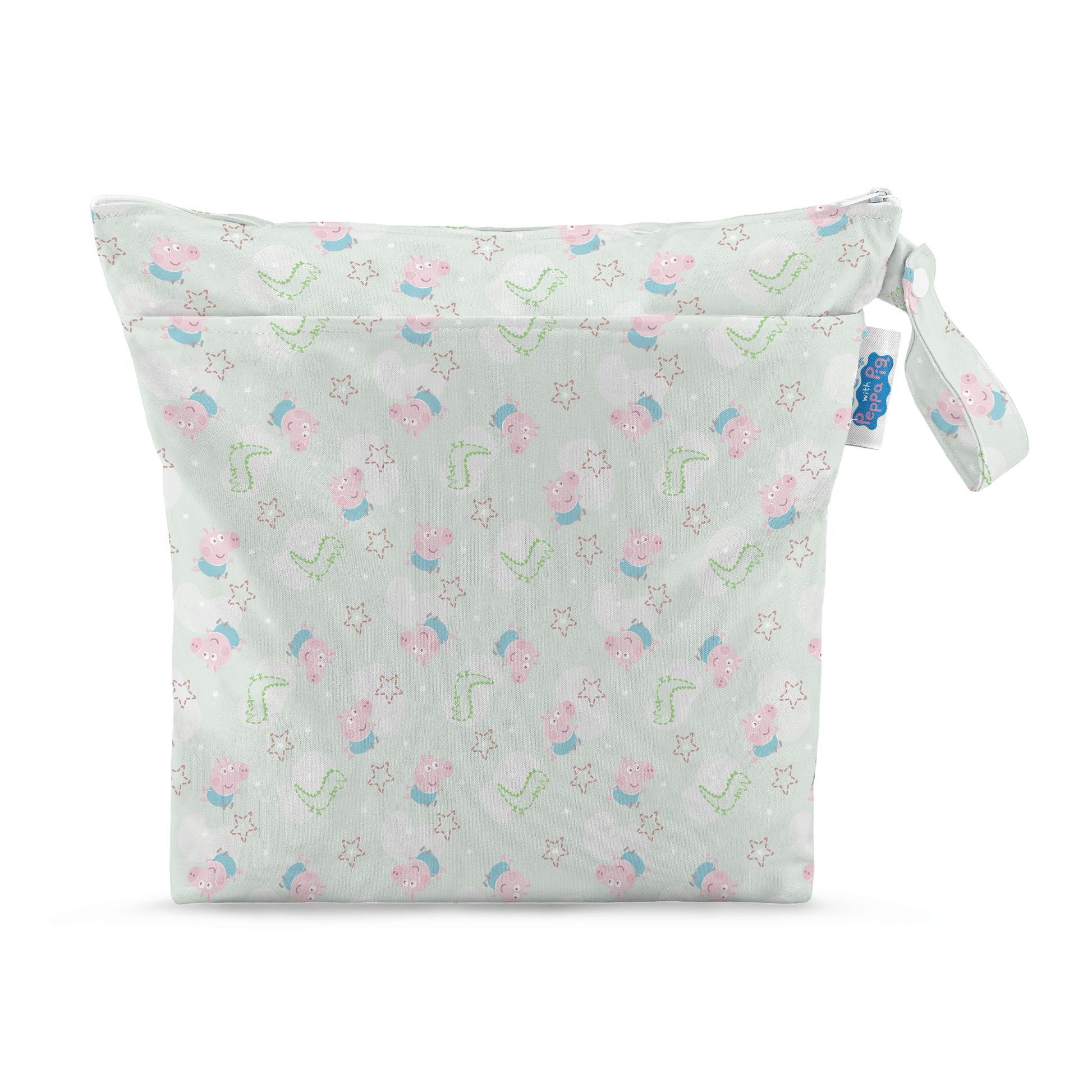 Peppa Pig Grab and Go Nappy Wet Bag in Sage Green