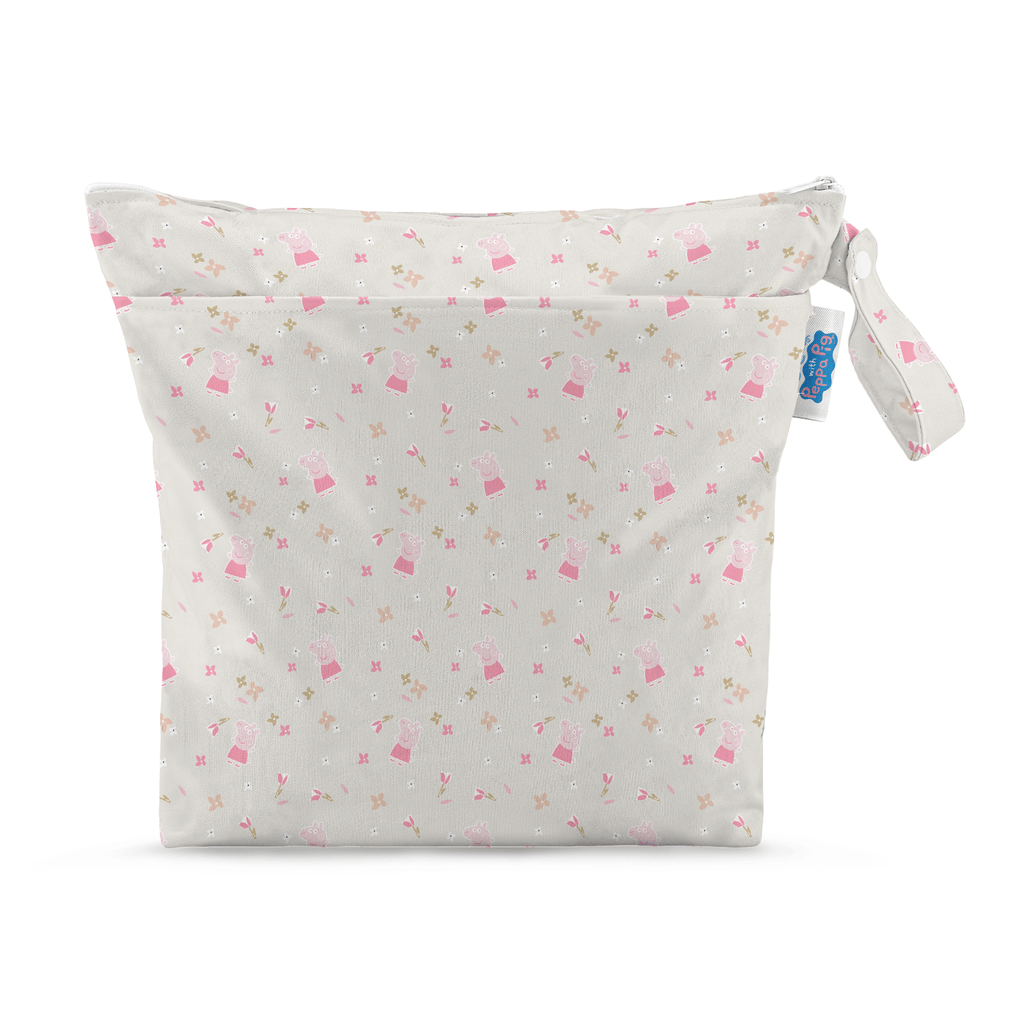 Peppa Pig Grab and Go Nappy Wet Bag in Floral
