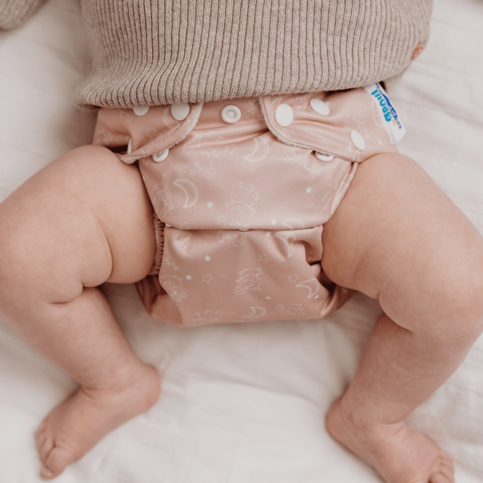 Peppa Pig One Size Reusable Cloth Nappy Moons and Stars