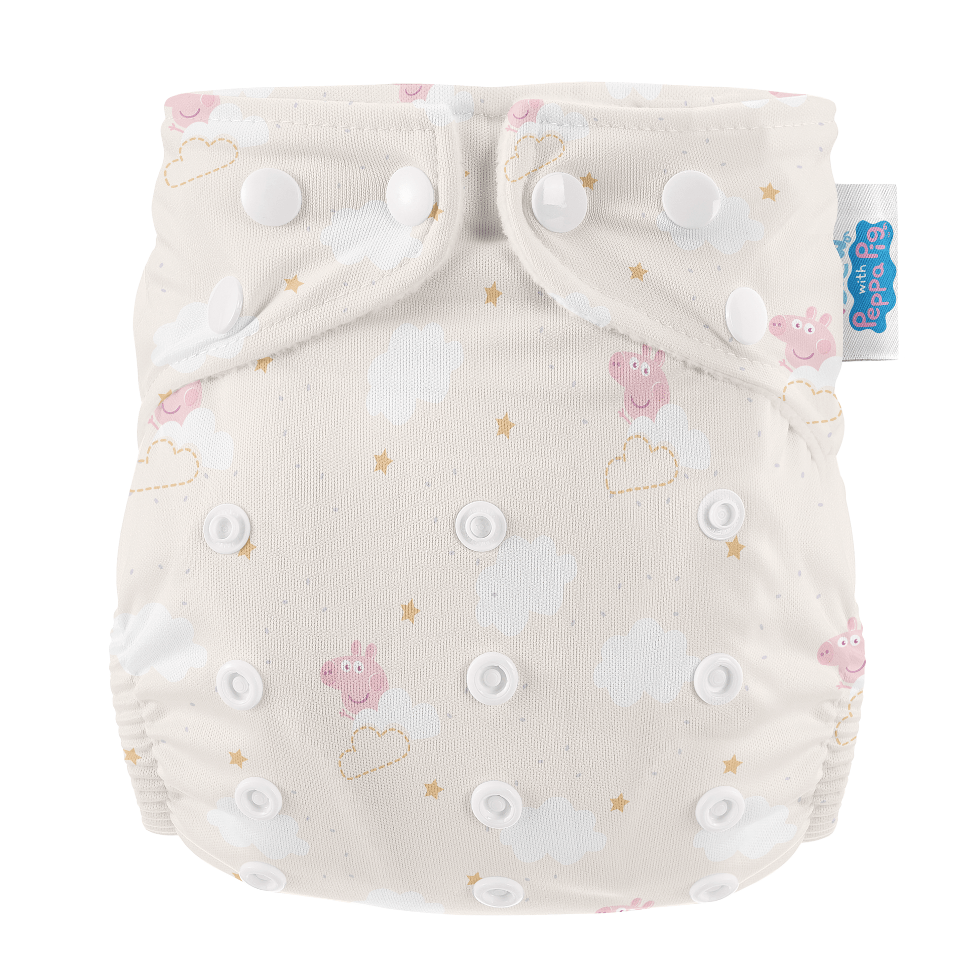 Peppa Pig One Size Reusable Cloth Nappy Peppa Clouds