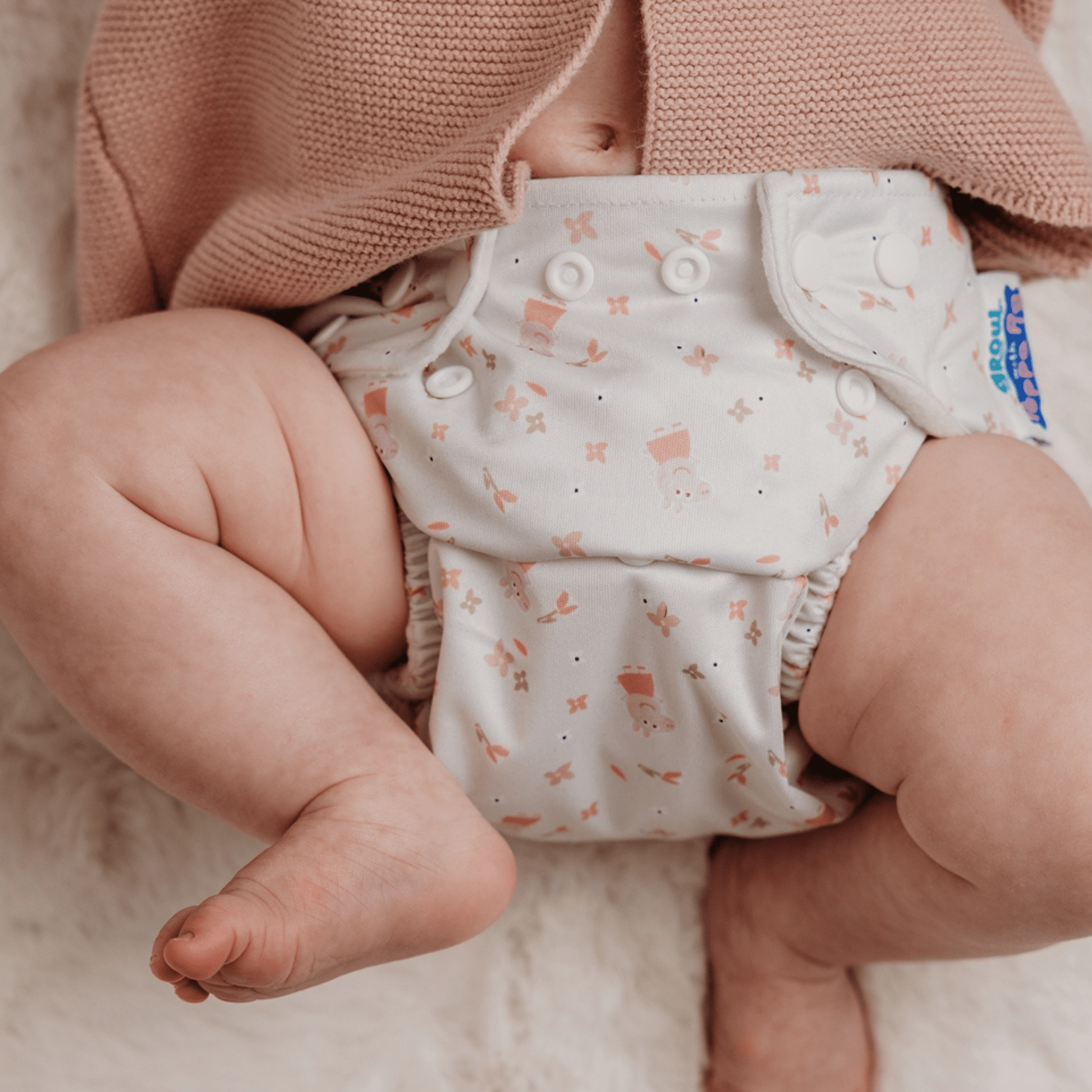 Peppa Pig One Size Reusable Cloth Nappy in Floral