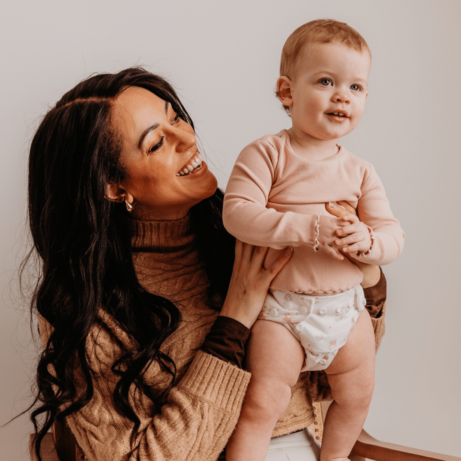 Peppa Pig One Size Reusable Cloth Nappy Pink Rainbows