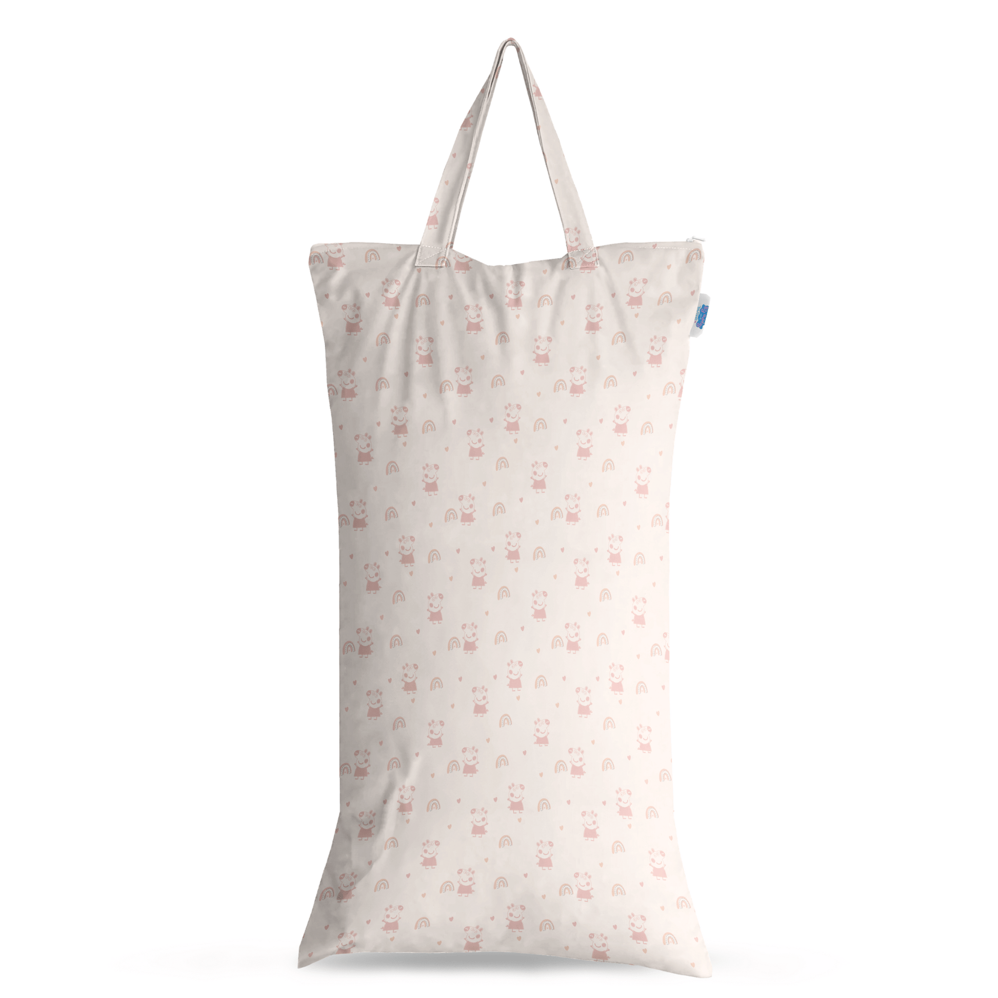 Peppa Pig XL Wet Bag Reusable Cloth Nappy Pail Pink Rainbows