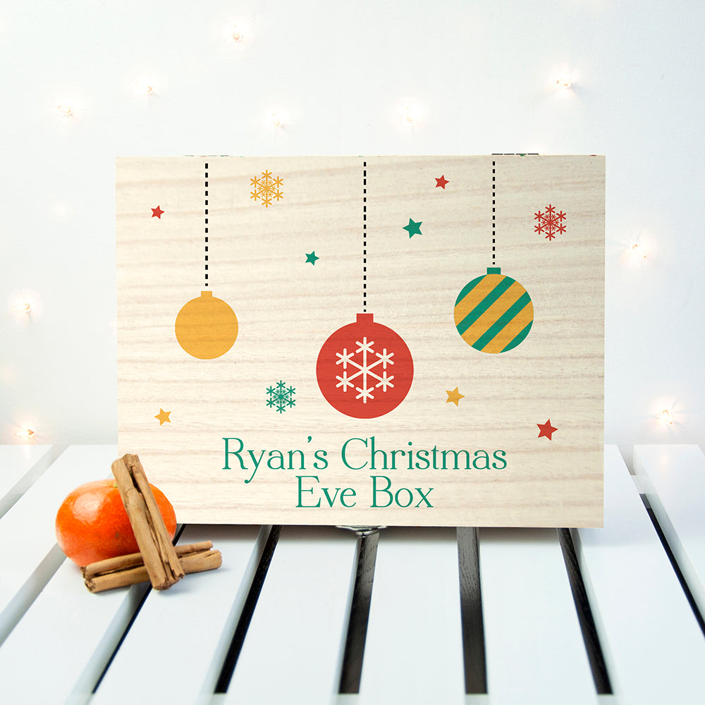Personalised Bauble Christmas Eve Box