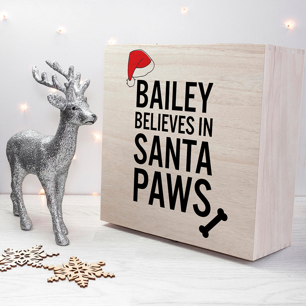 Personalised Pet Santa Paws Christmas Eve Box