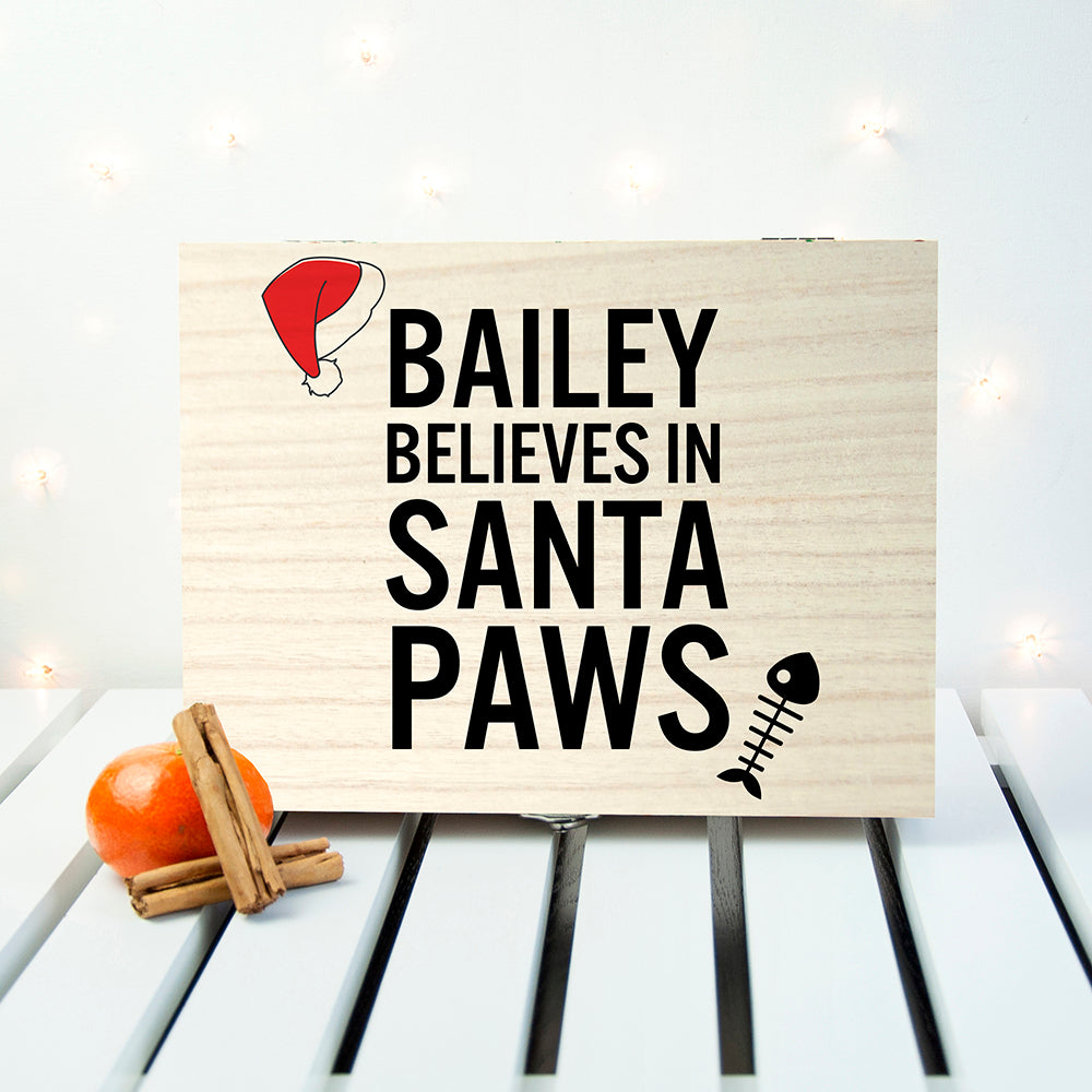 Personalised Pet Santa Paws Christmas Eve Box