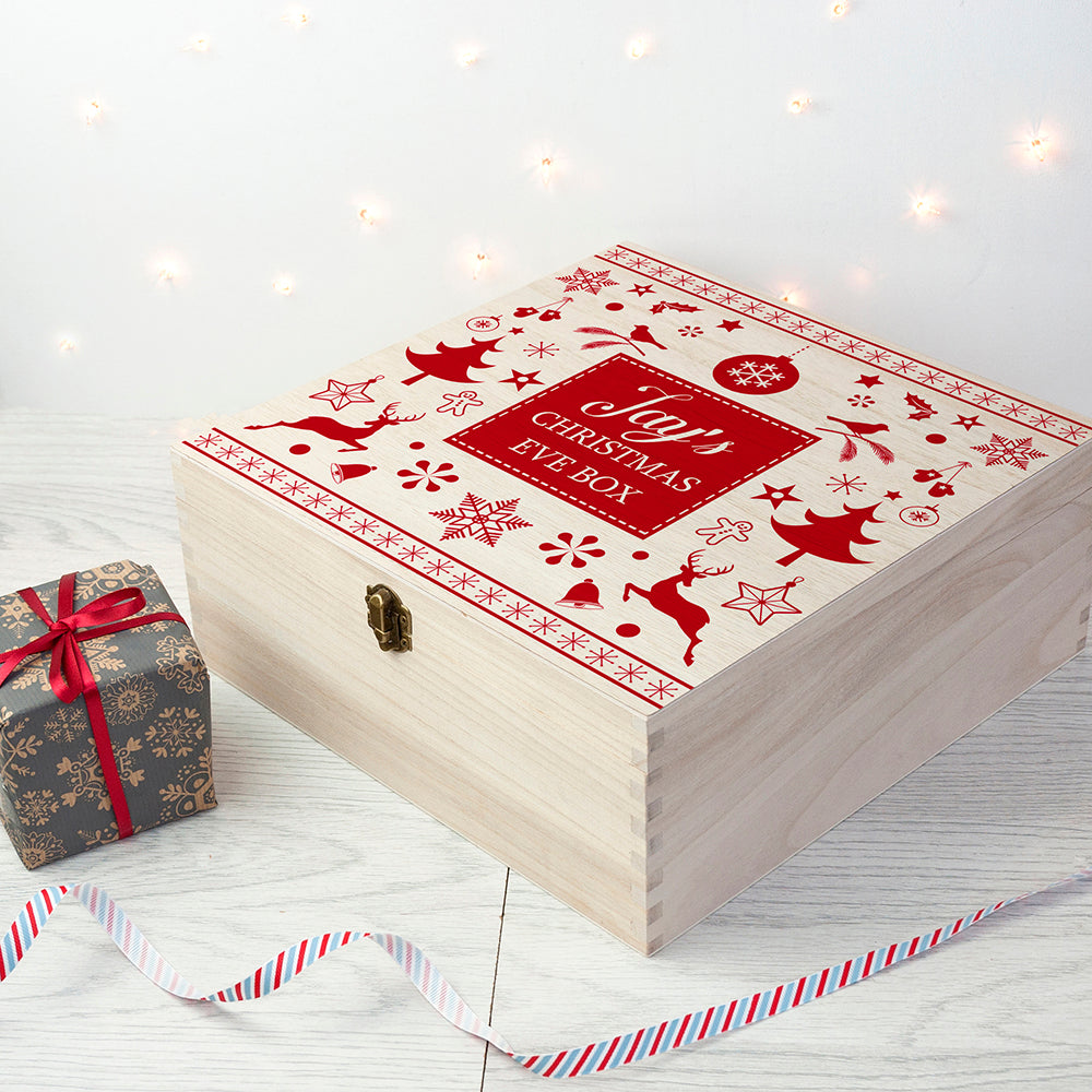 Personalised Festive Scandi Christmas Eve Box