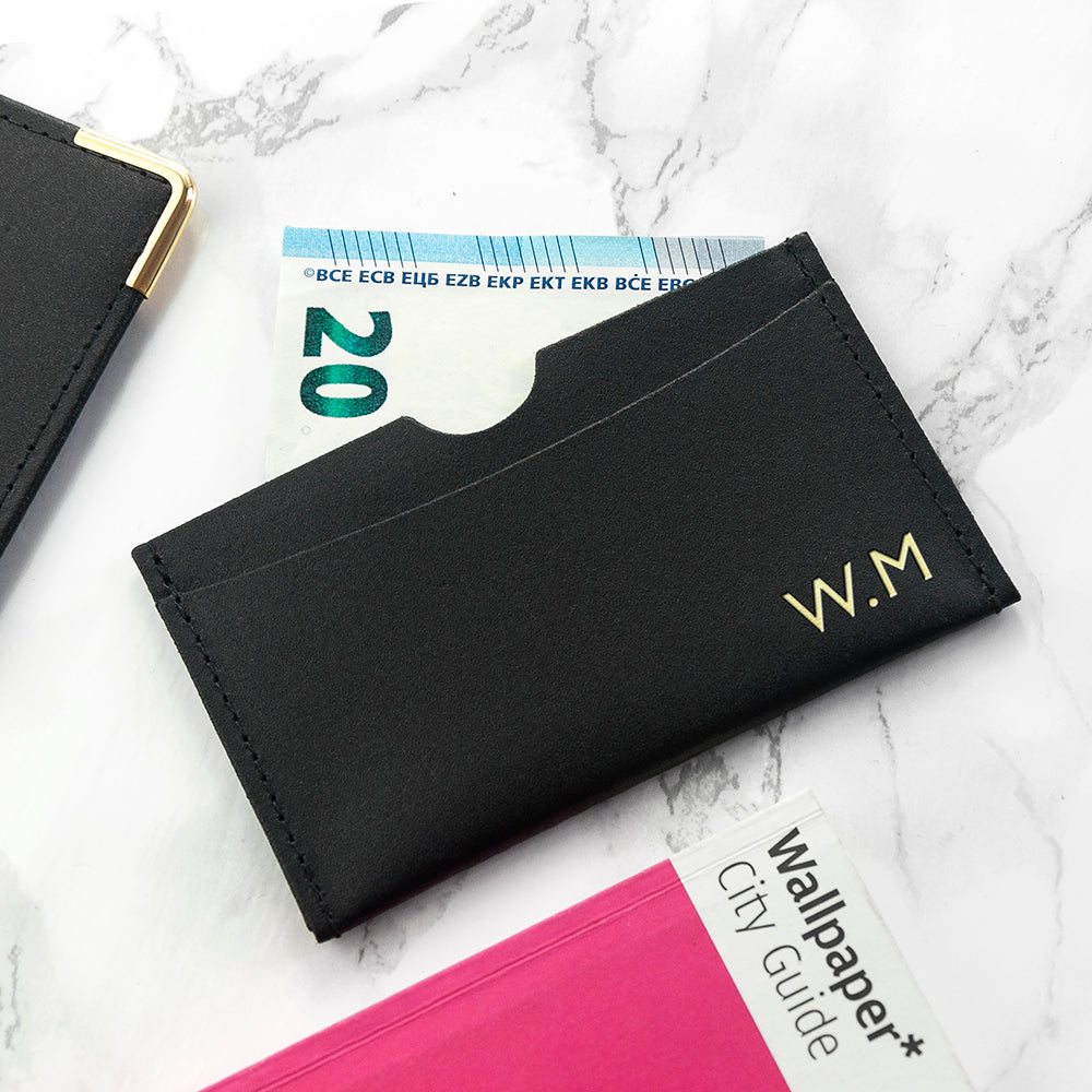 Personalised Luxury Leather Card Holder