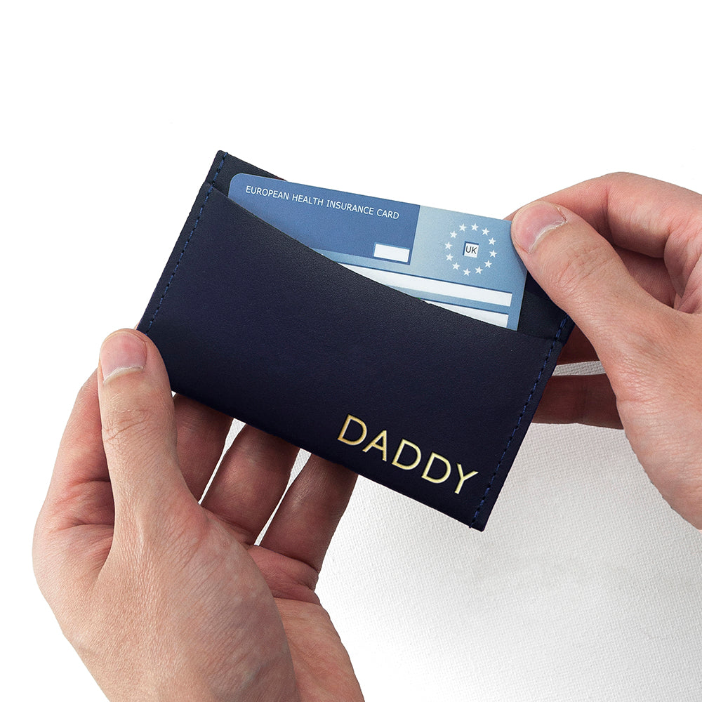 Personalised Luxury Leather Card Holder